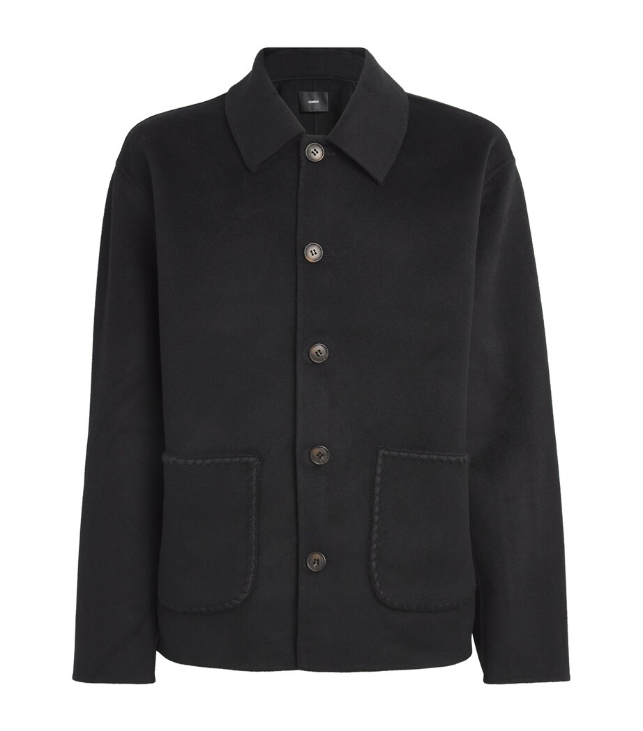 Wool-Cashmere Overshirt BLACK Image 1