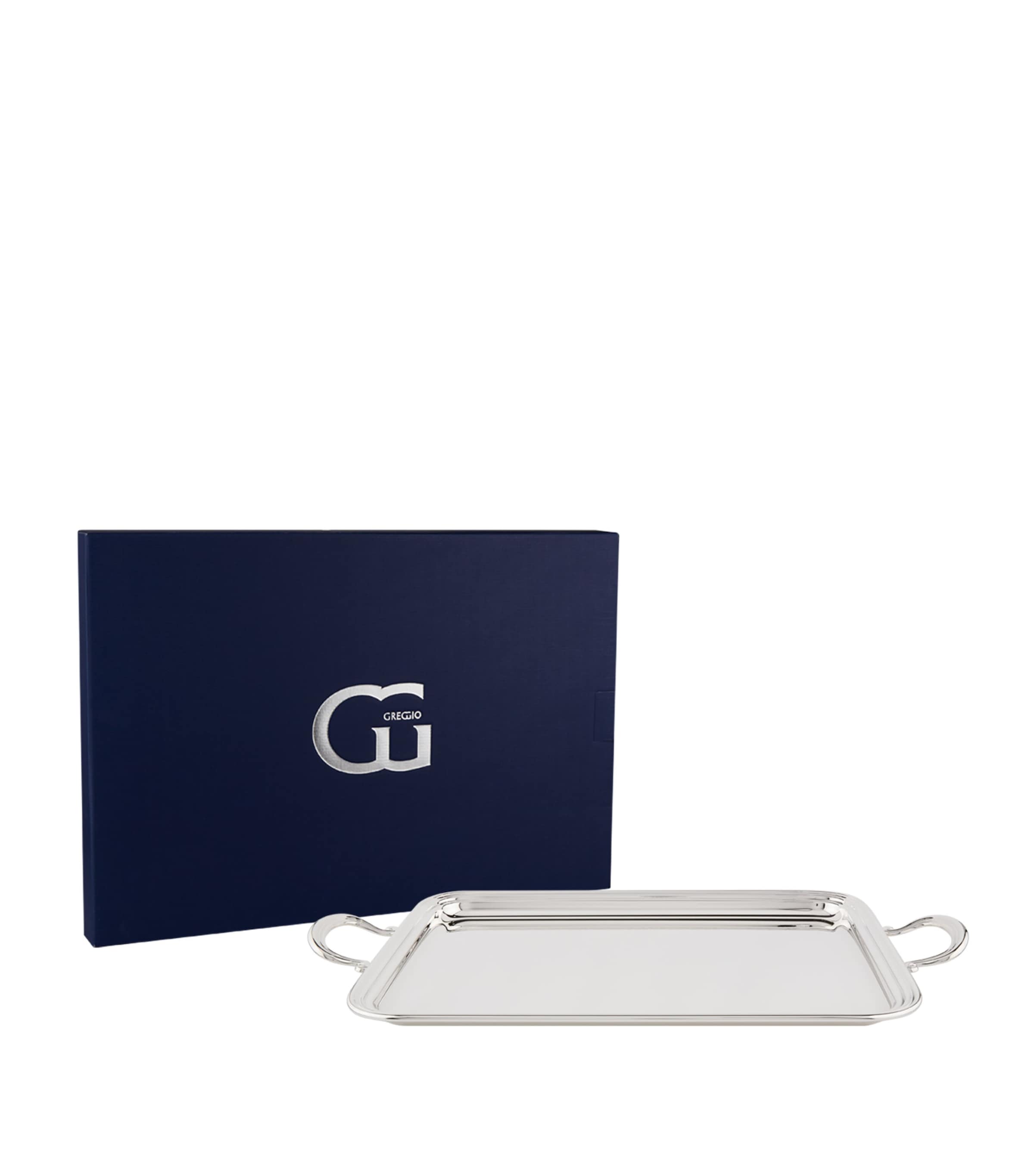 Greggio Silver-plated English Tray With Handles