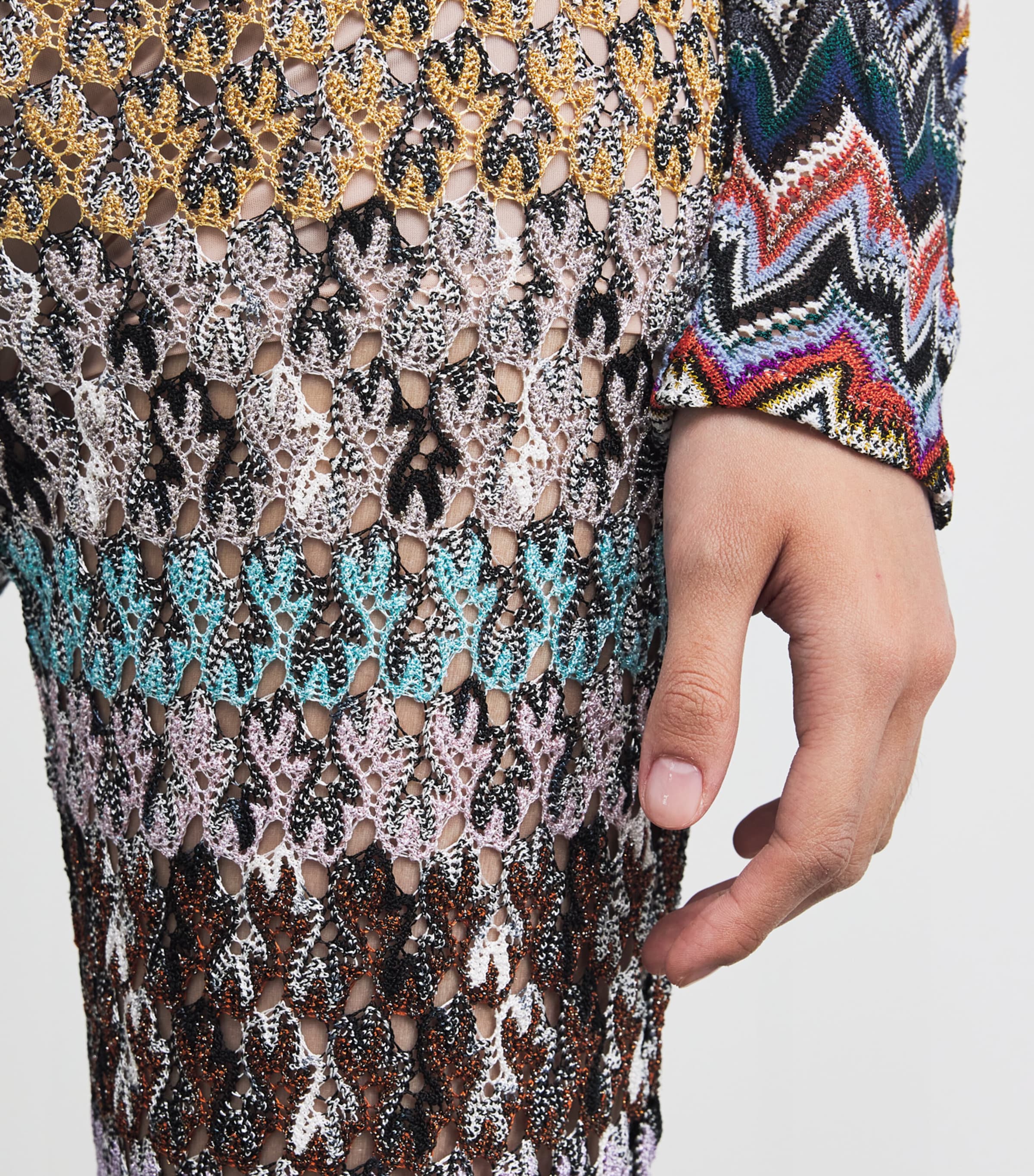 Stripe Flared Trousers SM9QX MULTICOLOR Image 6