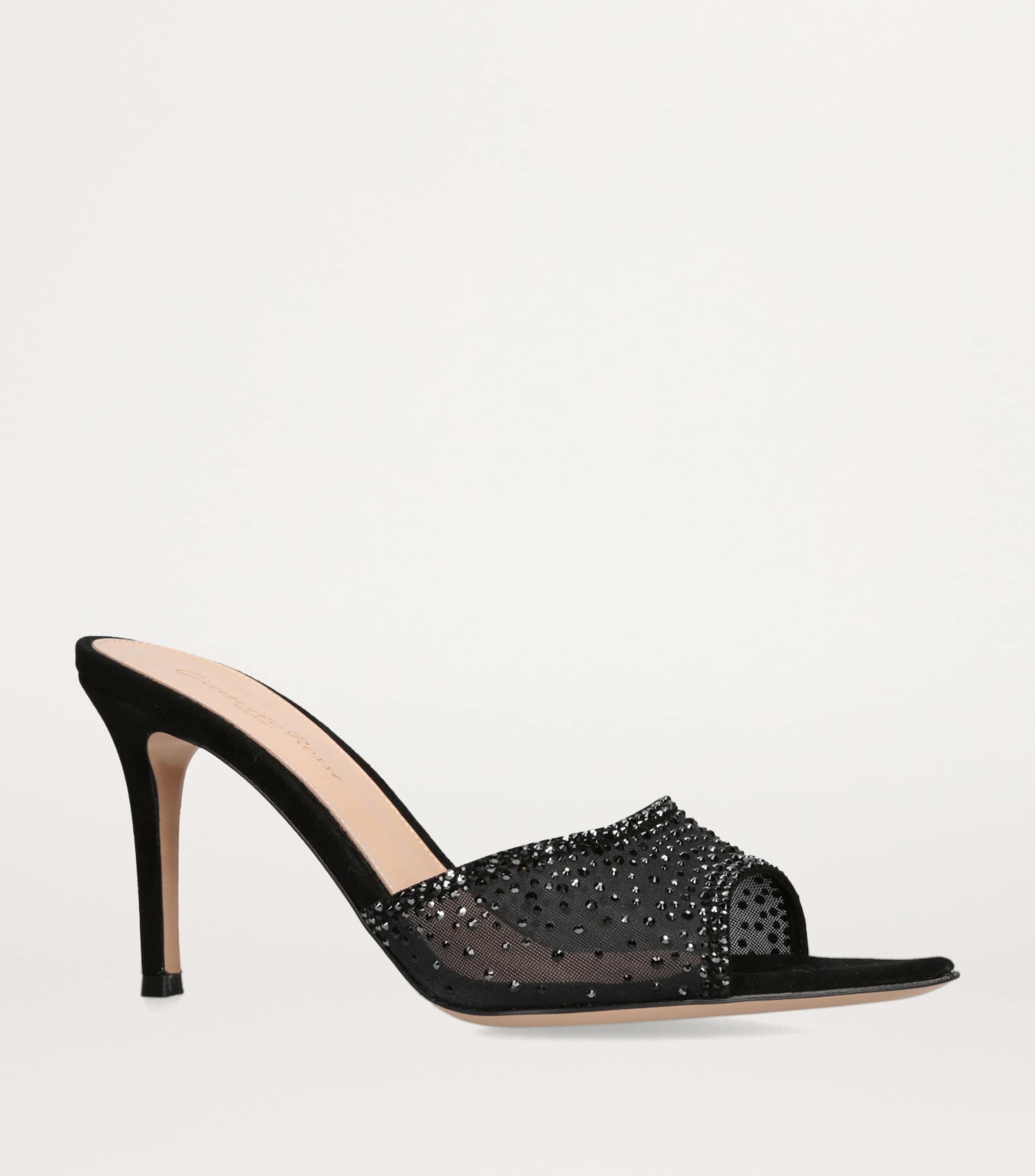 Gianvito Rossi Suede Embellished Rania Mules 85 | Harrods US