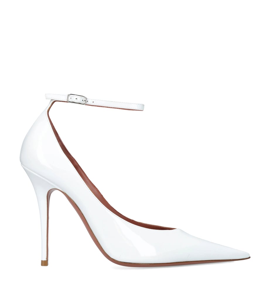 Patent Leather Anok Pumps 105 WHITE Image 1