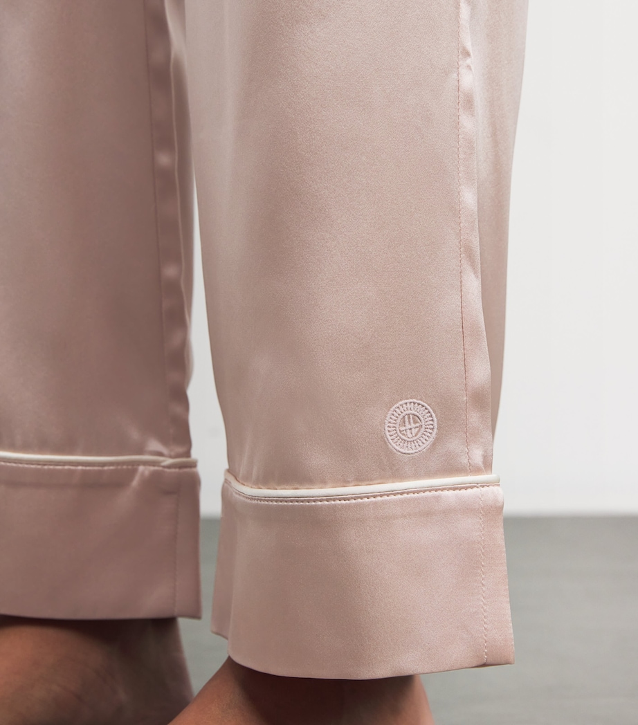 Silk Satin Pyjama Set PINK Image 6