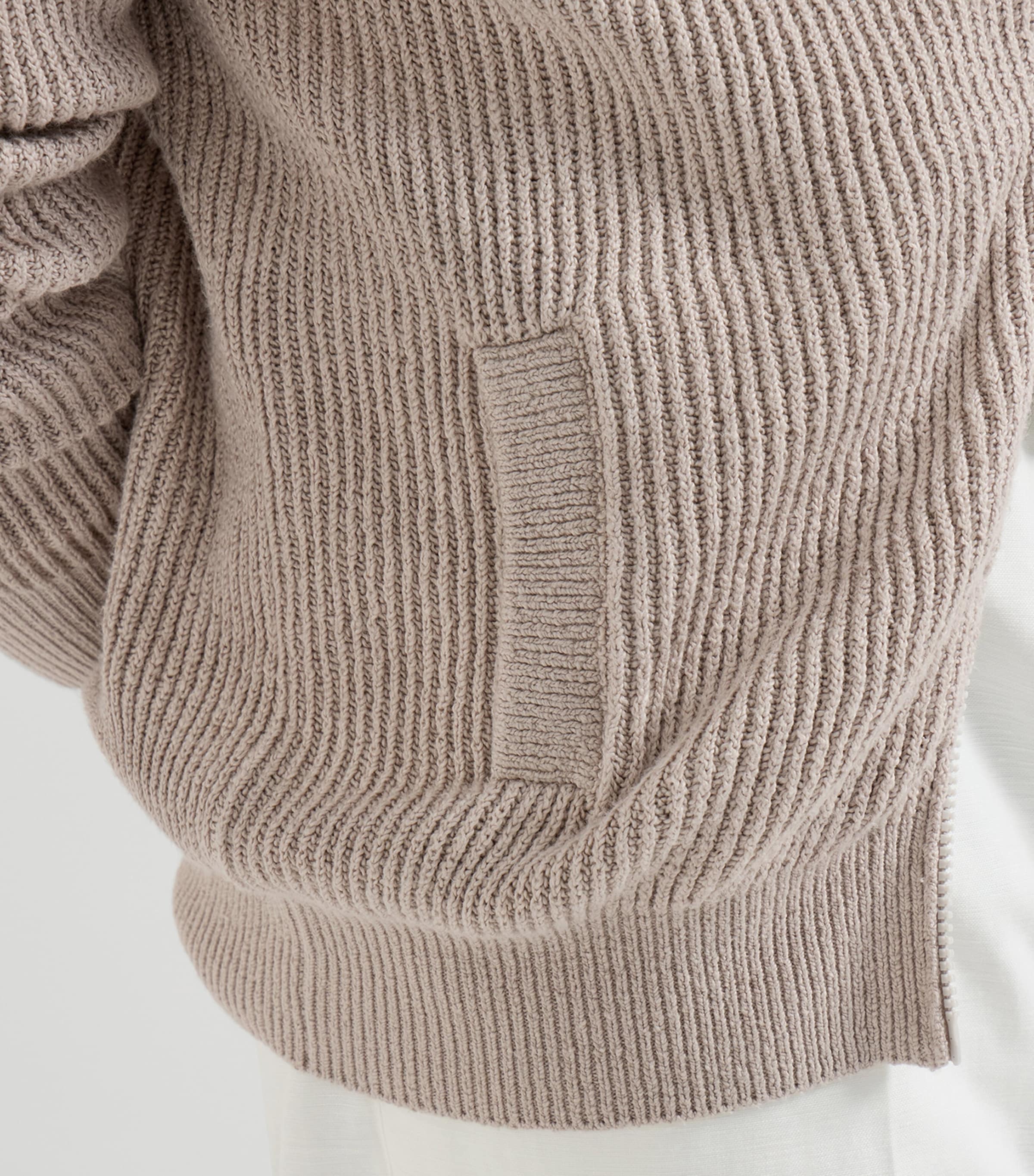 Cotton Ribbed Cardigan C2438 Image 6