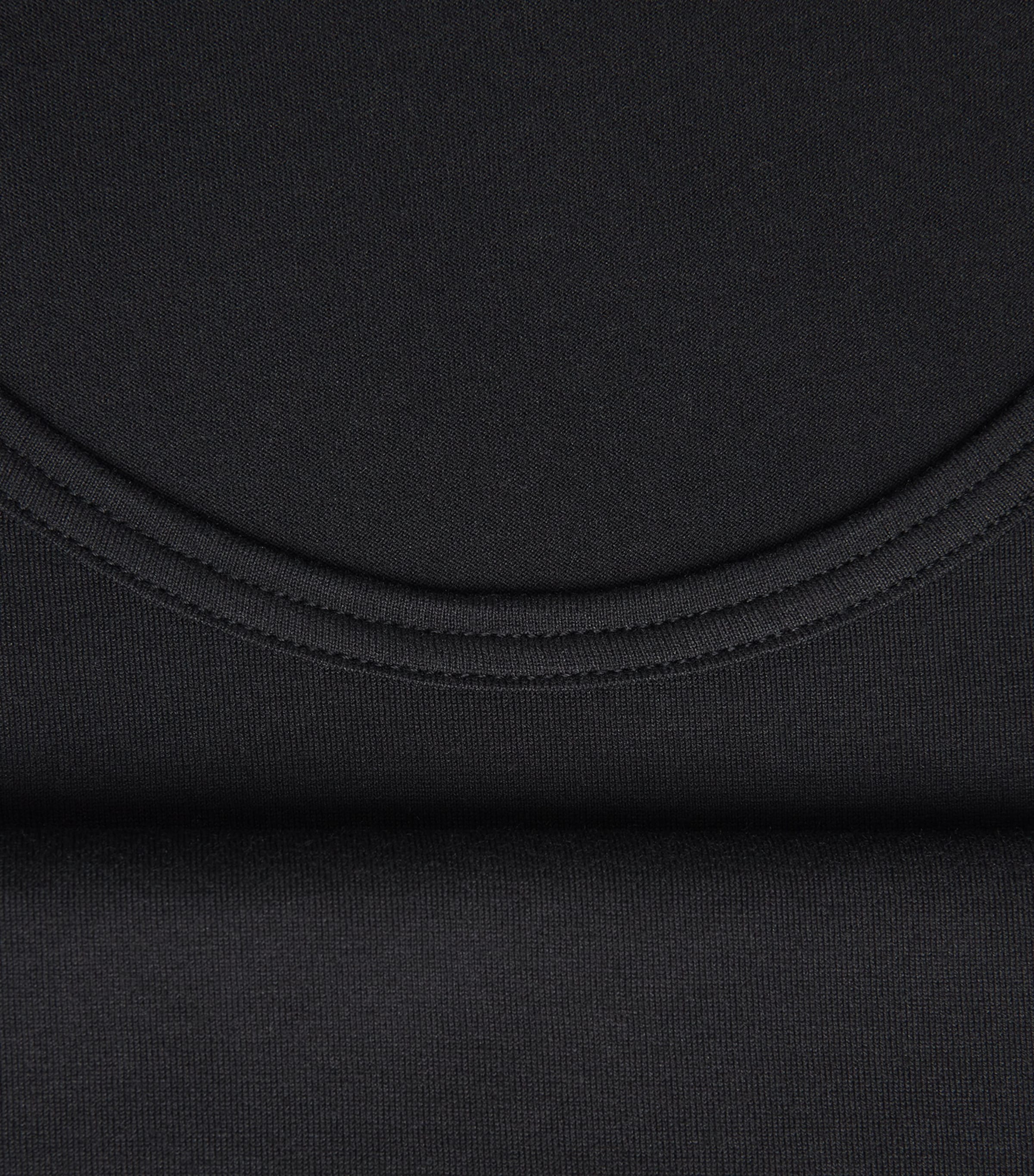 Sunspel Mens Superfine Cotton Vest Bkaa Black Image 3