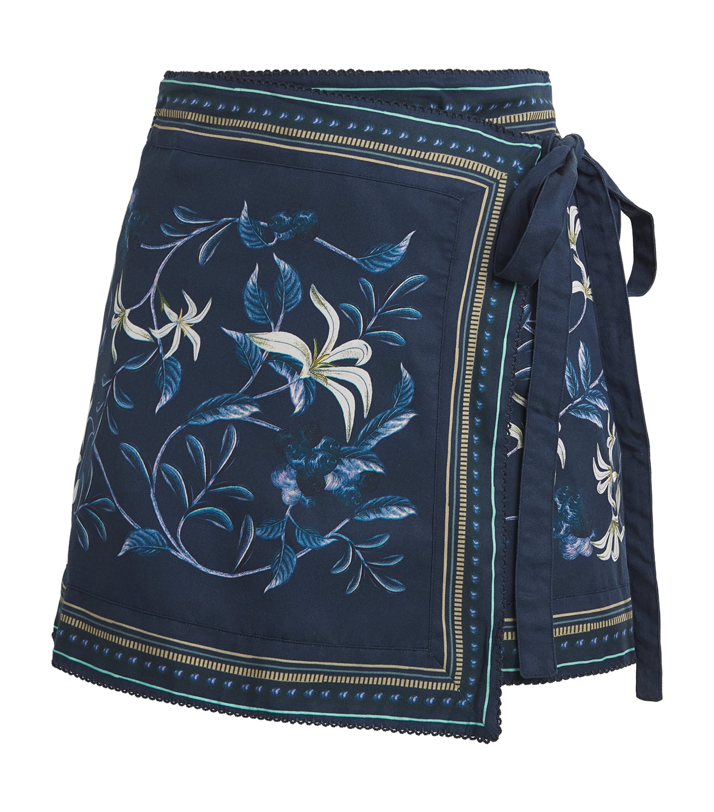 Agua By Agua Bendita Womens Floral Print Luna Mini Skirt Image 1