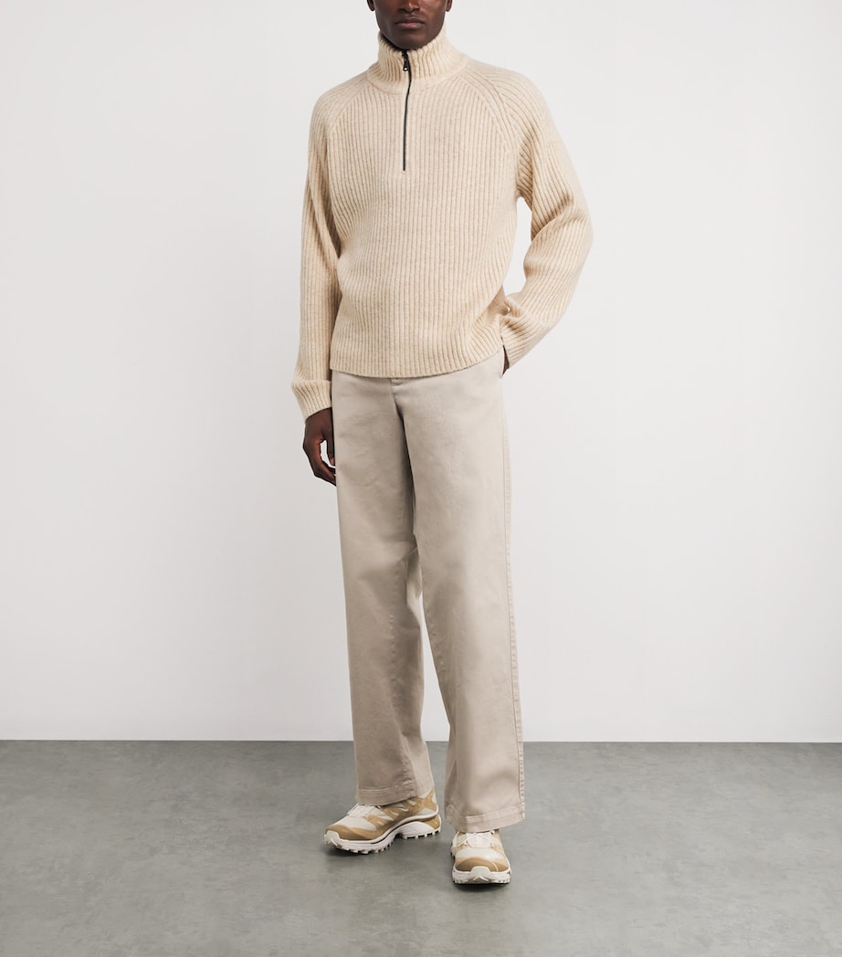 Wool-Blend Victor Sweater MOONBEAM MELANGE Image 2