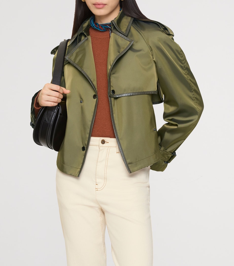 Slim Trench Jacket TENT GREEN Image 2