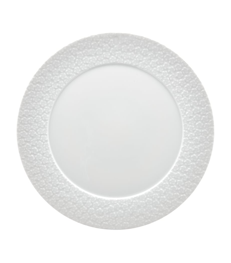 Royal Blossom Oval Charger Plate (33cm) WHITE Image 1