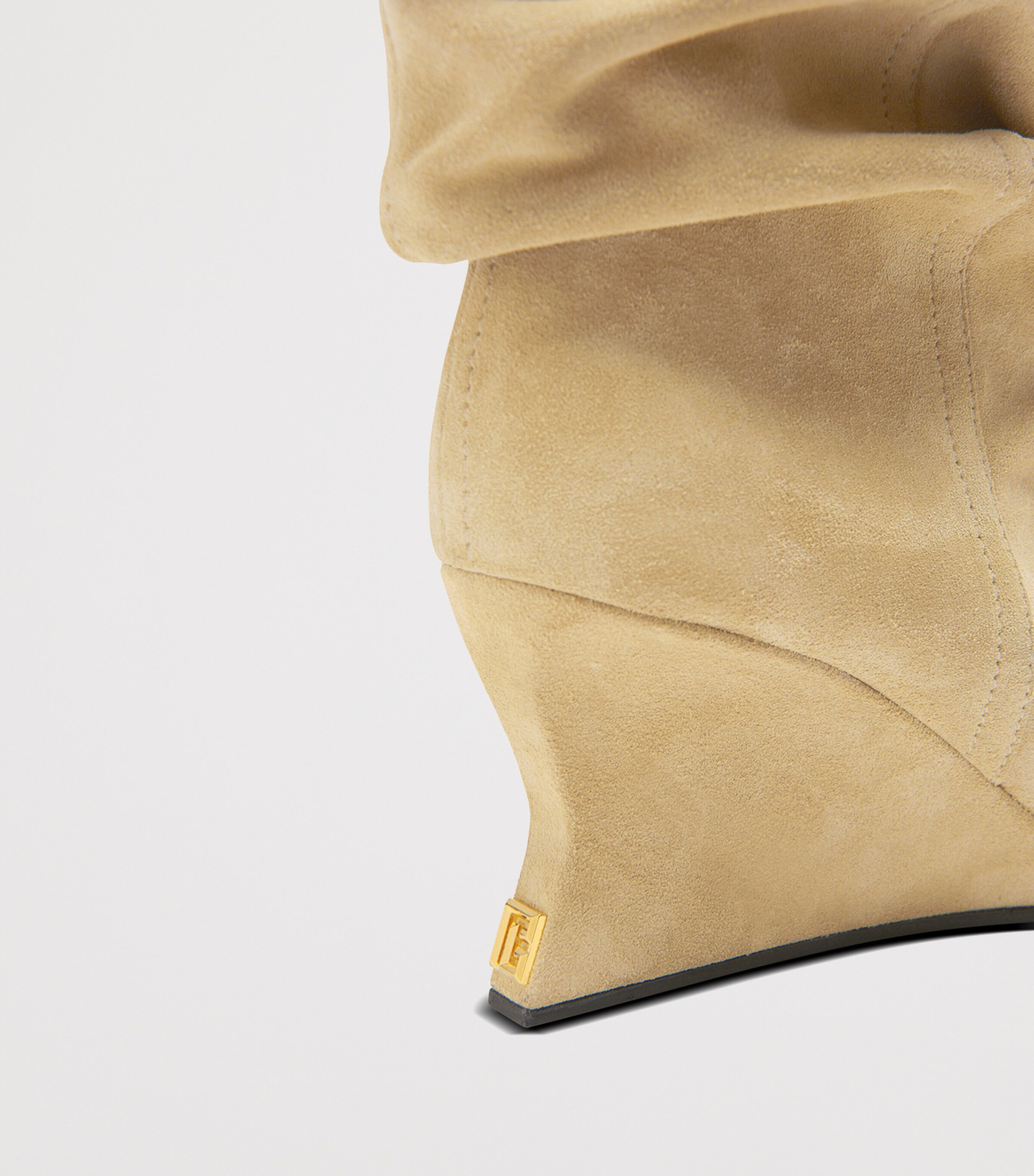 Suede Wedge Ankle Boots 60 8BW 8BW BEIGE Image 9