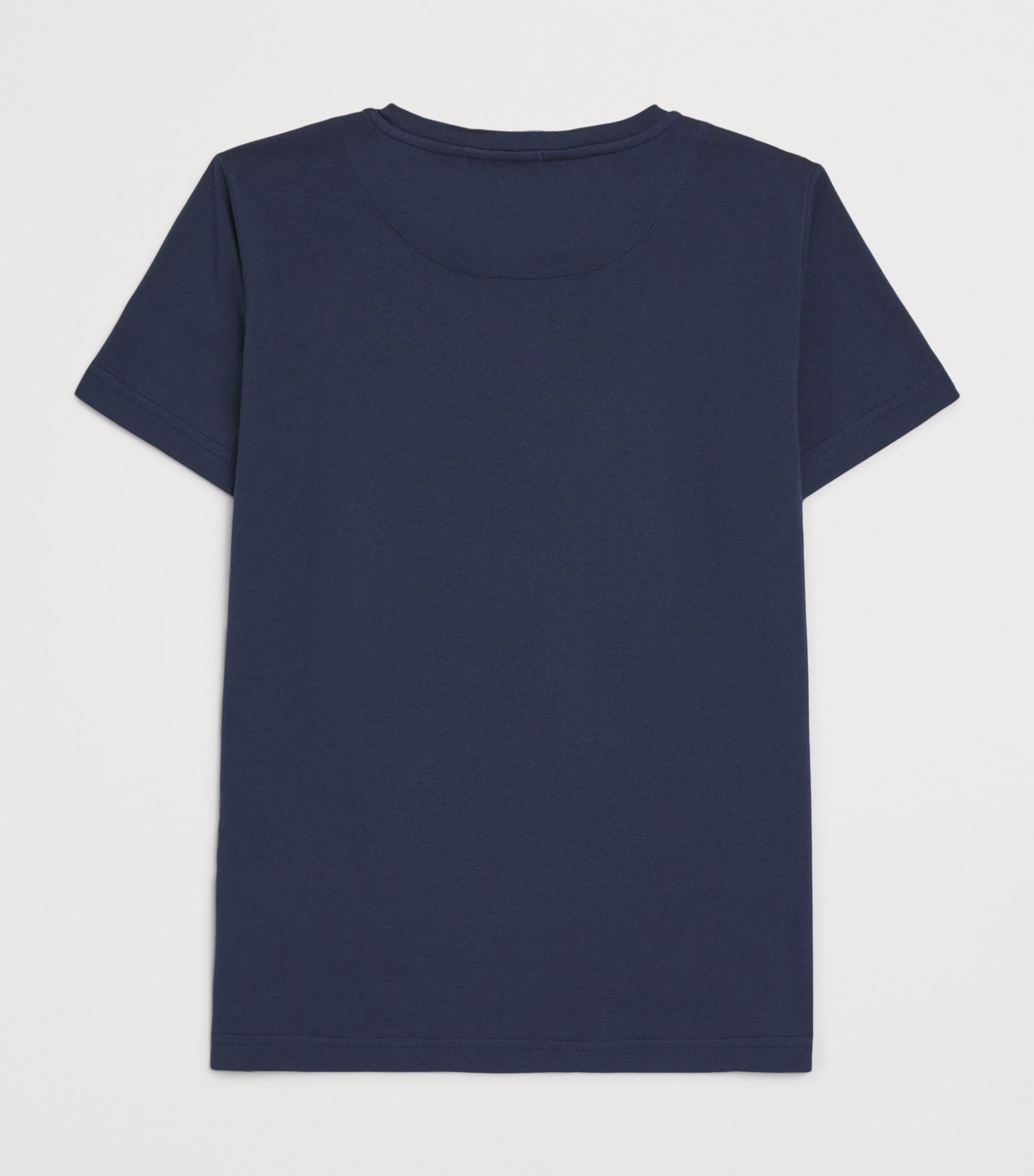Cotton Logo Turtle T-Shirt (2-14 Years) 390BLEU MARINE Image 2