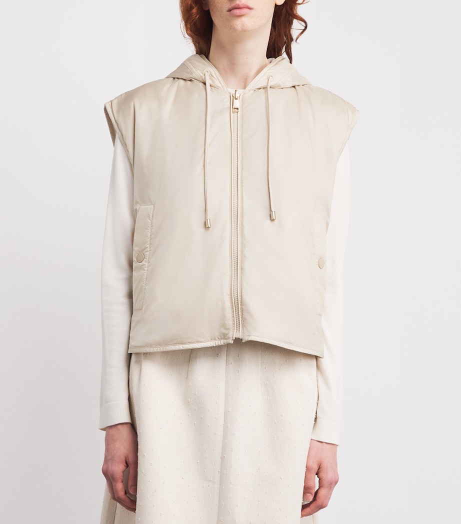 Reversible Padded Gilet IVORY Image 3