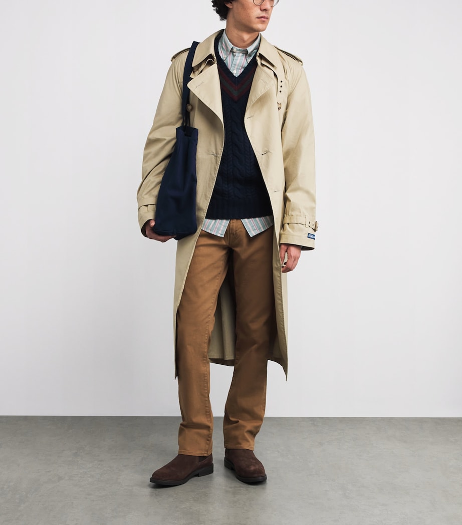 Cotton Stripe Oxford Shirt GREEN Image 2