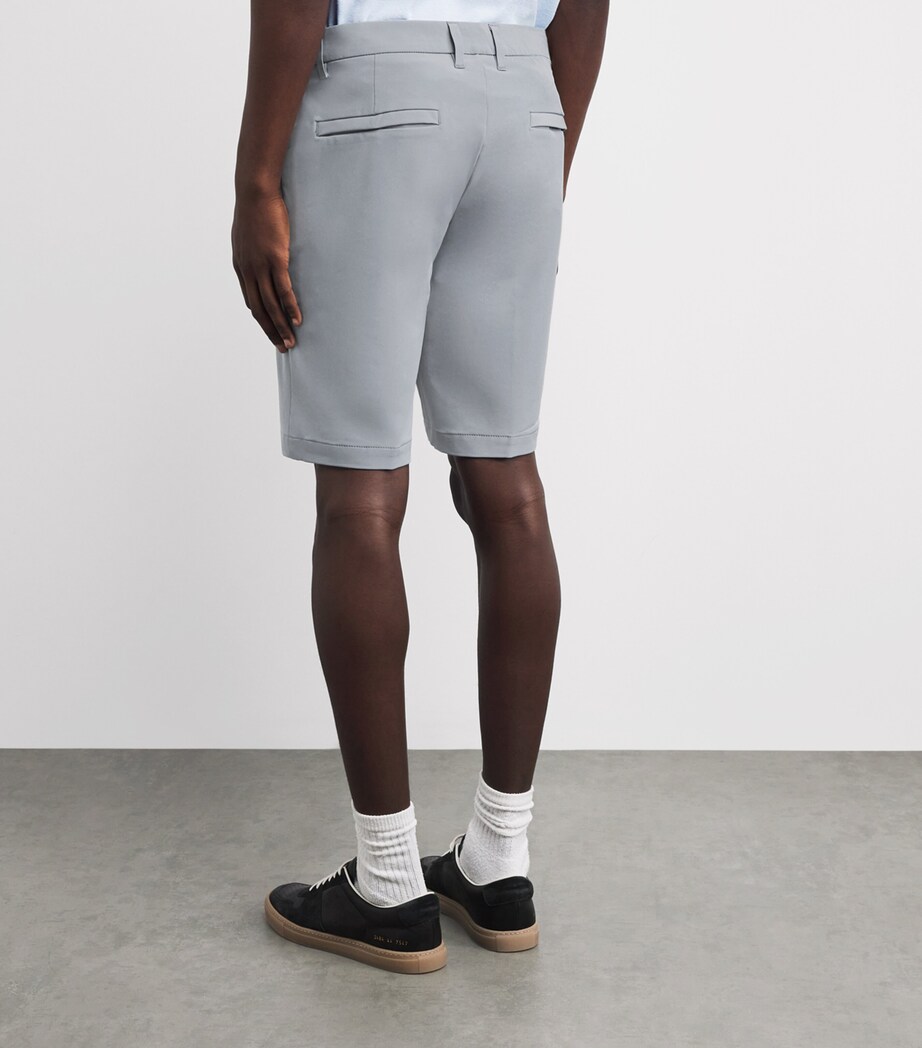 BOSS Mens Commuter Slim Shorts Dark Grey Image 5