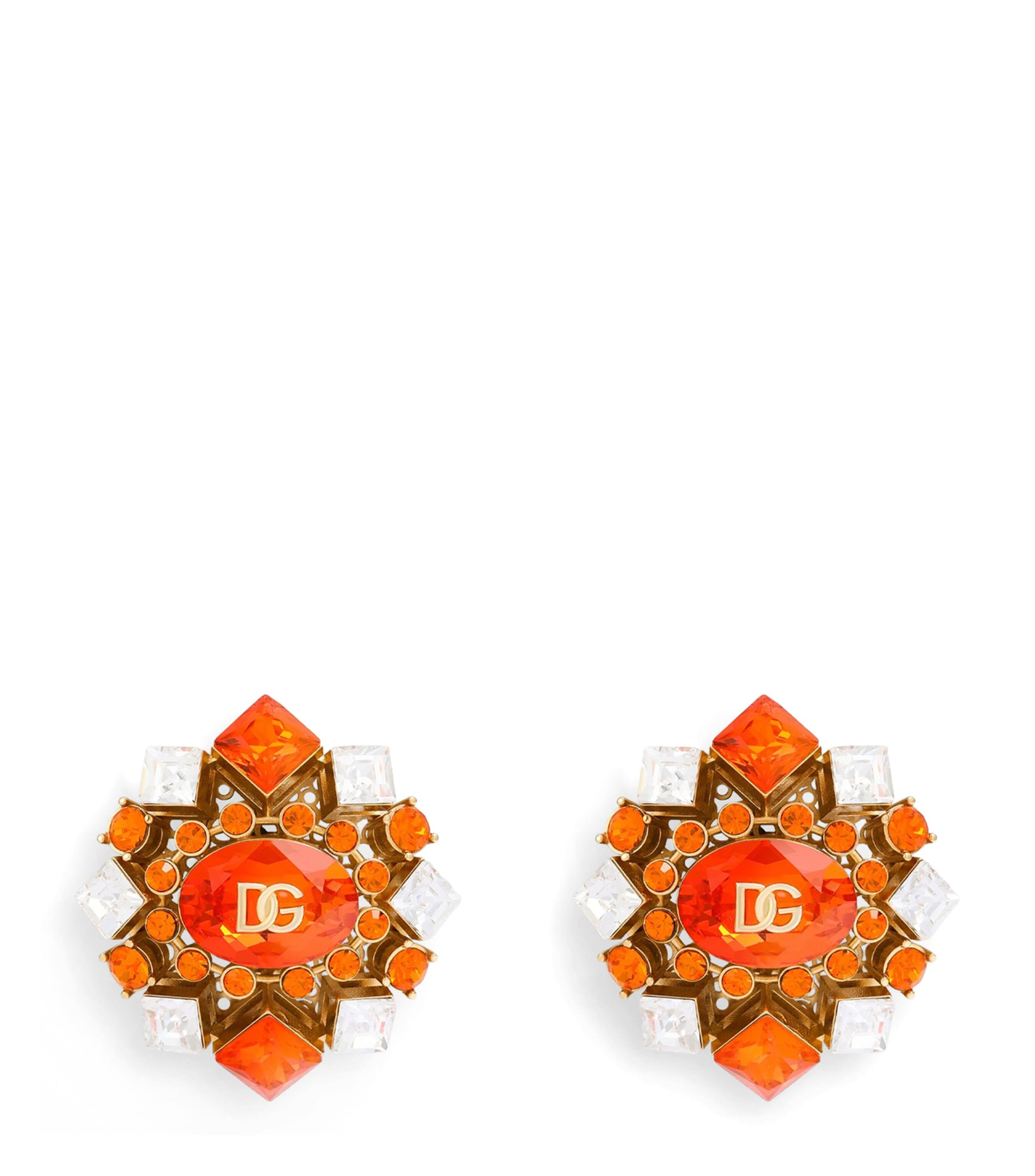 Dolce&Gabbana Logo Clip-On Earrings Gold Image 1