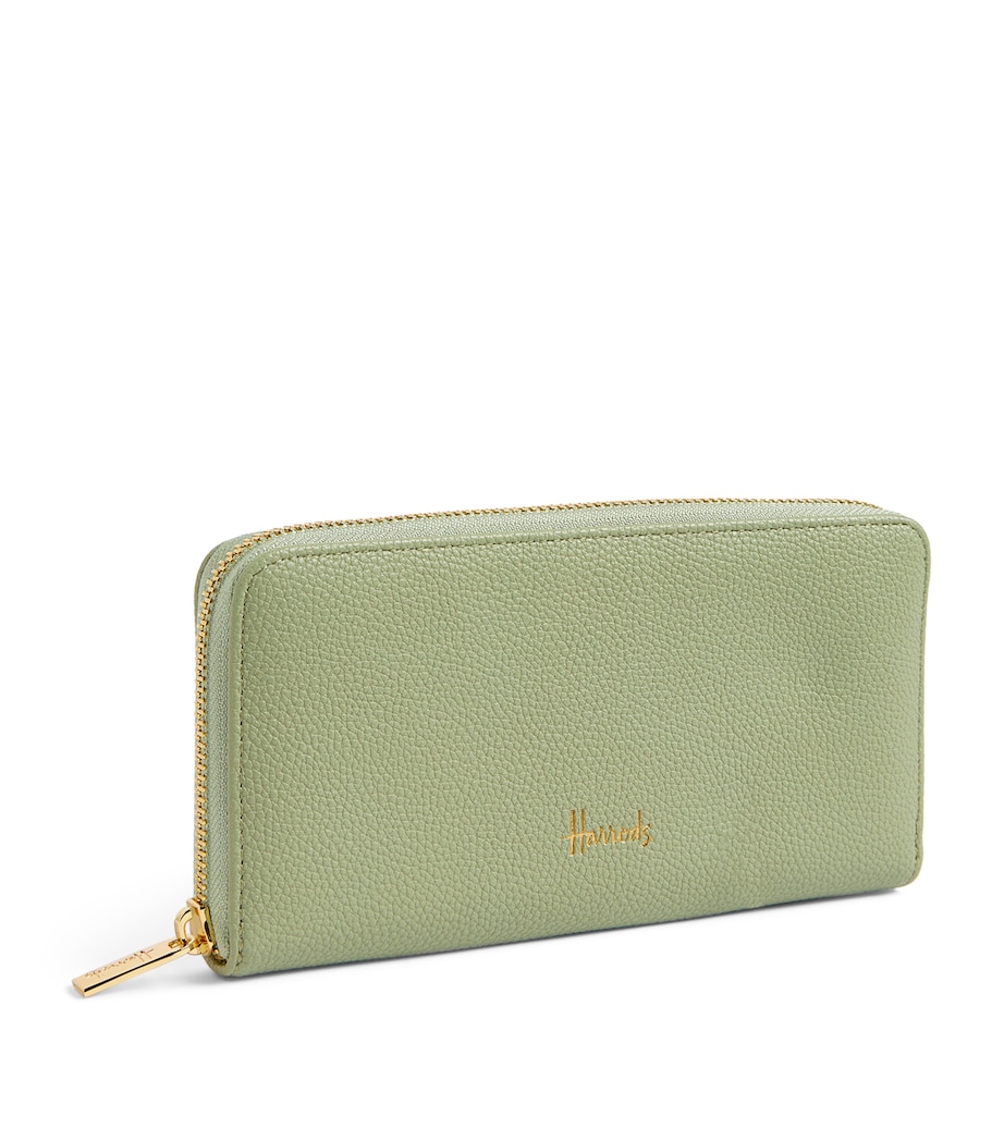 Oxford Zip-Around Wallet LIGHT GREEN Image 3