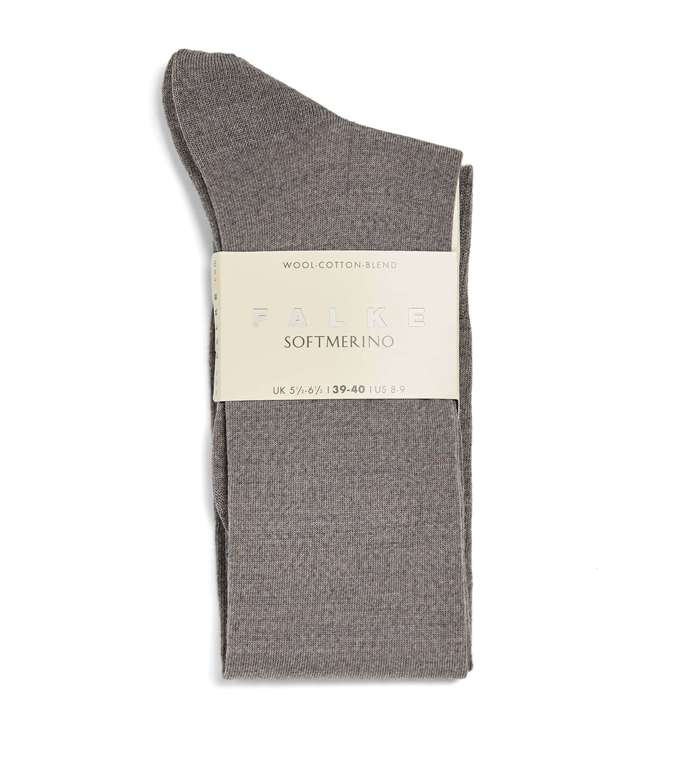 Shop Falke Virgin Wool-blend Knee-high Socks In Grey