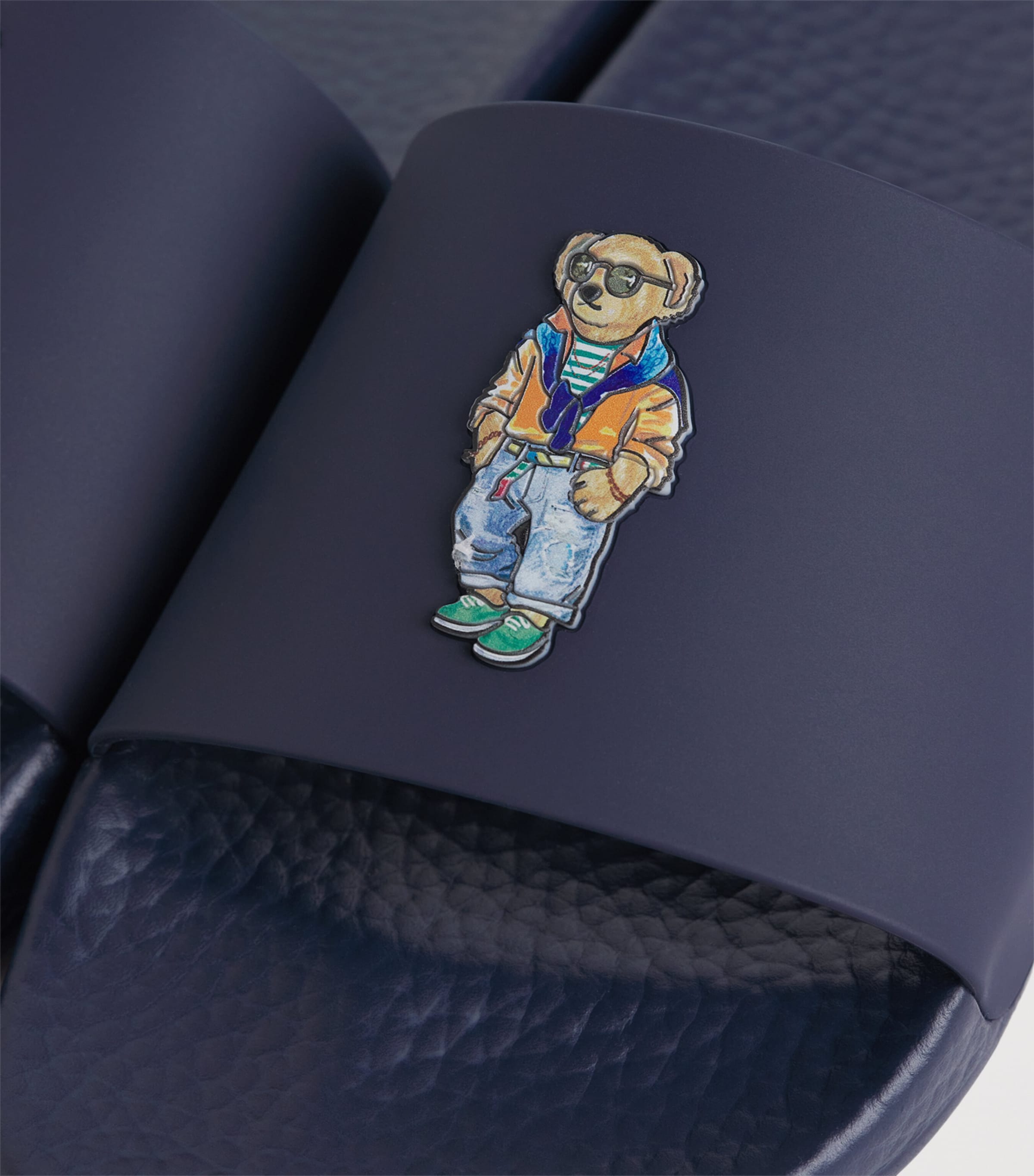 Polo Ralph Lauren Polo Bear Slides Navy Beach Shop Bear Image 6