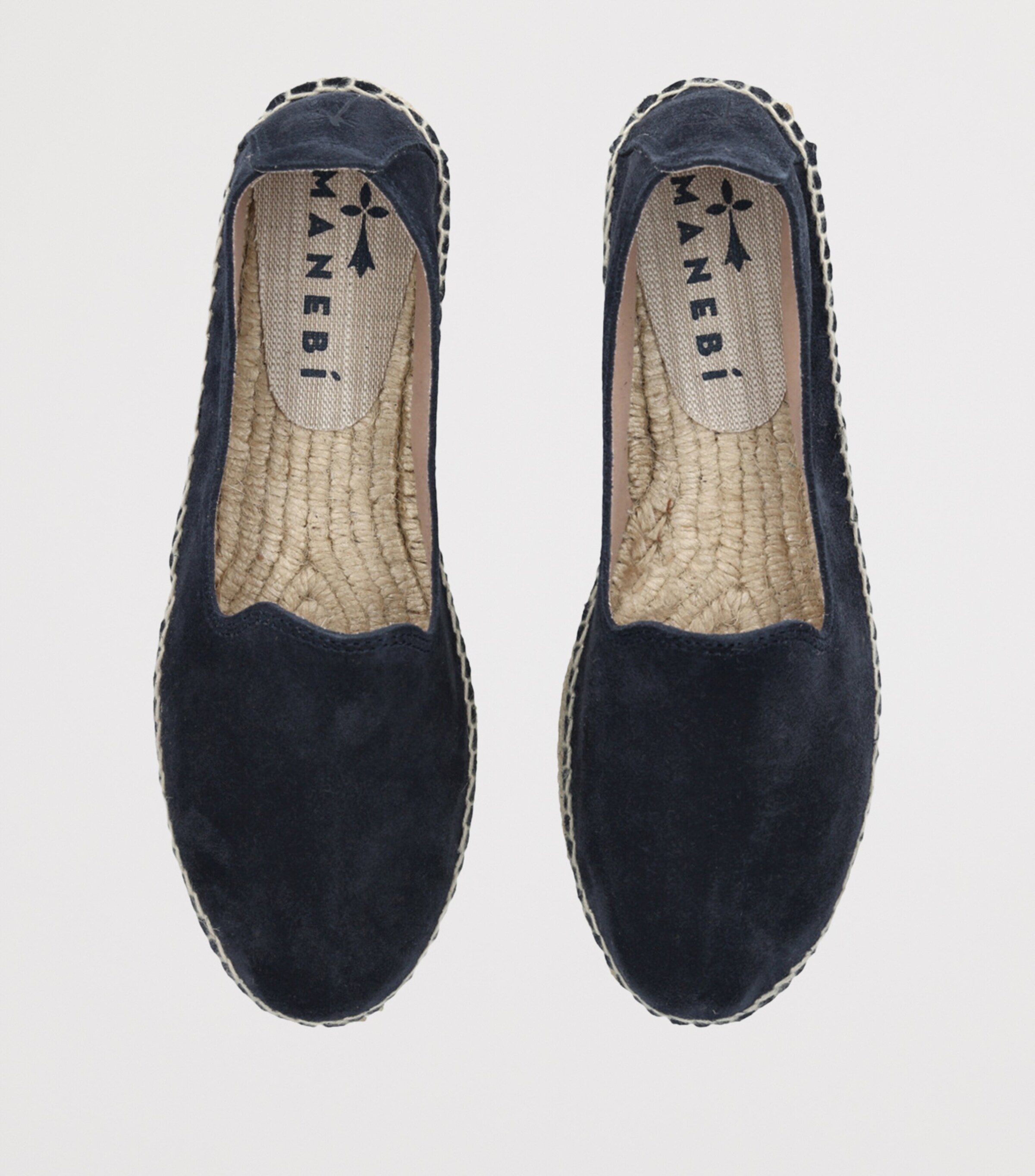 Suede Hamptons Double Sole Espadrilles 40 NAVY Image 4