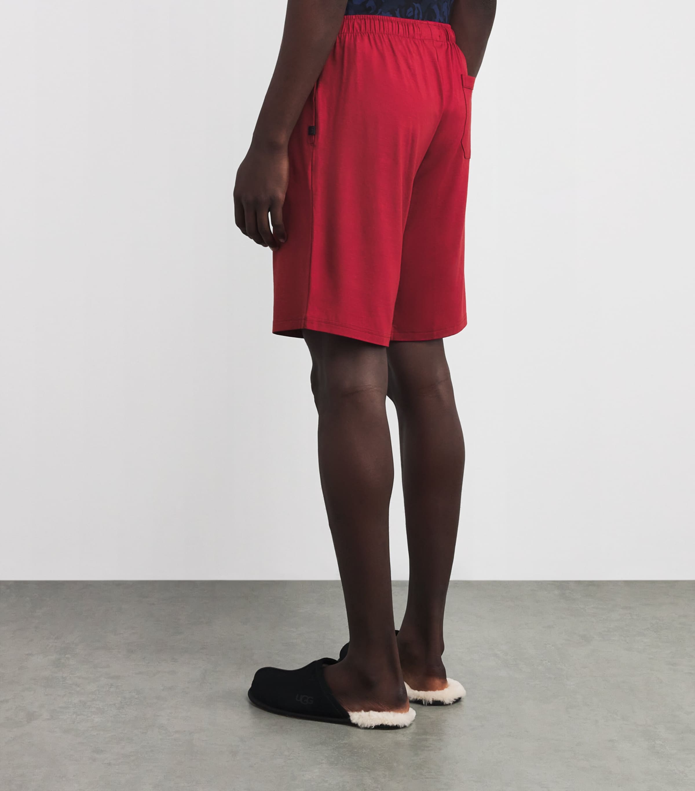 Micro Modal Basel Sweat Shorts 022RED Image 4