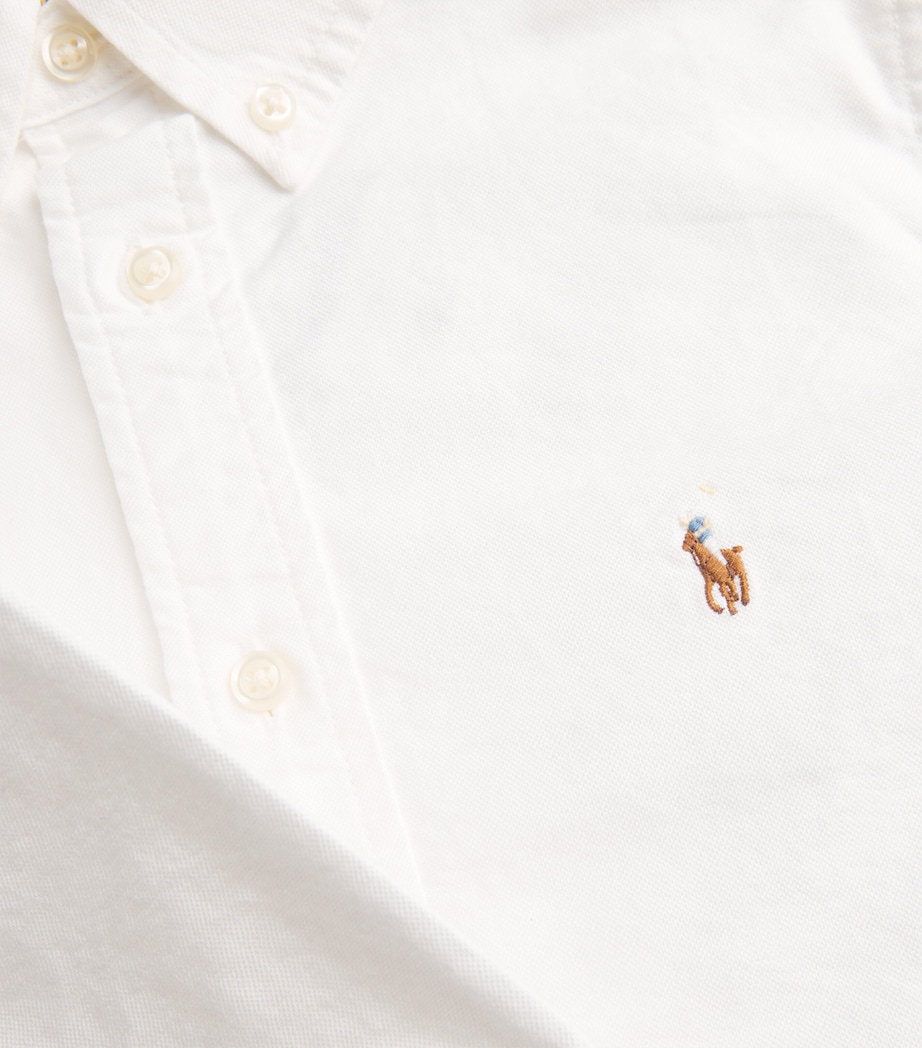 Cotton Polo Pony Shirt (2-7 Years) WHITE Image 3