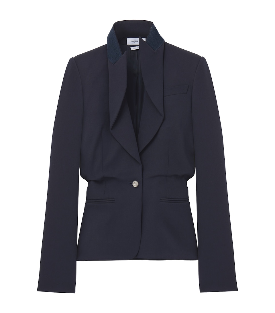 McQueen Wool Sculptural Blazer
