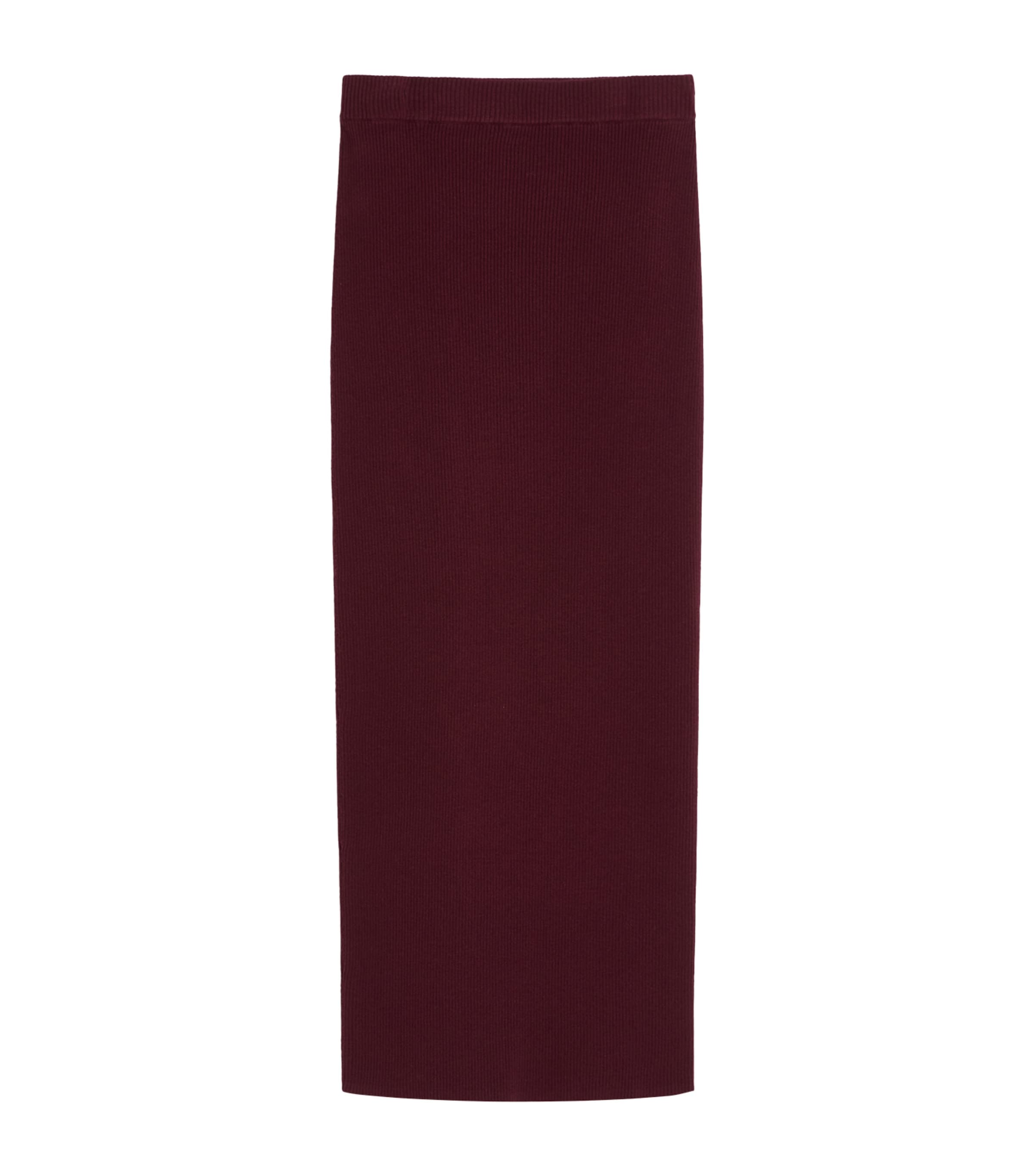 Knitted Midi Skirt BORDEAUX Image 1