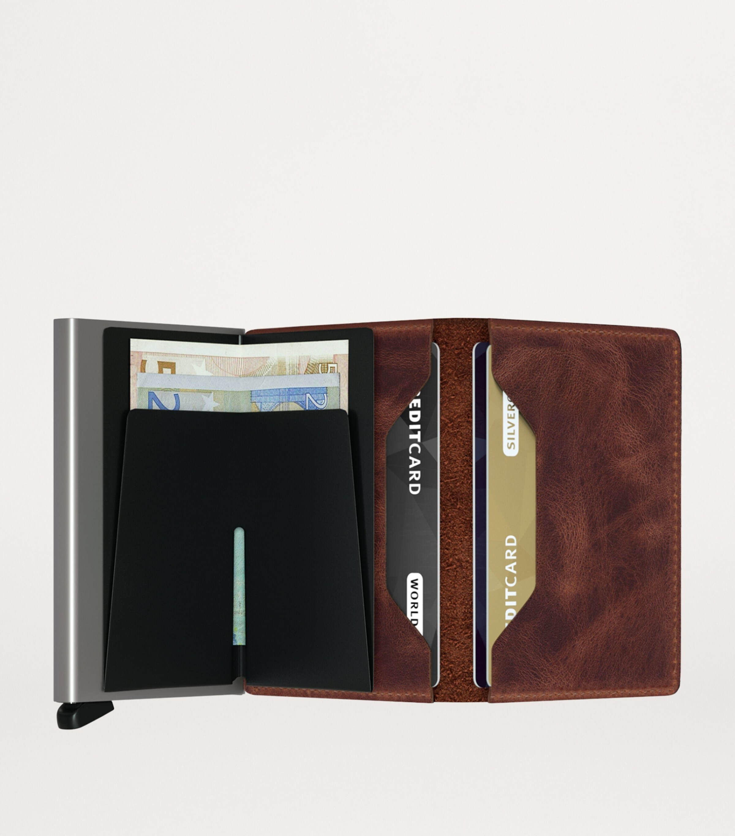 Leather Slimwallet BROWN Image 4