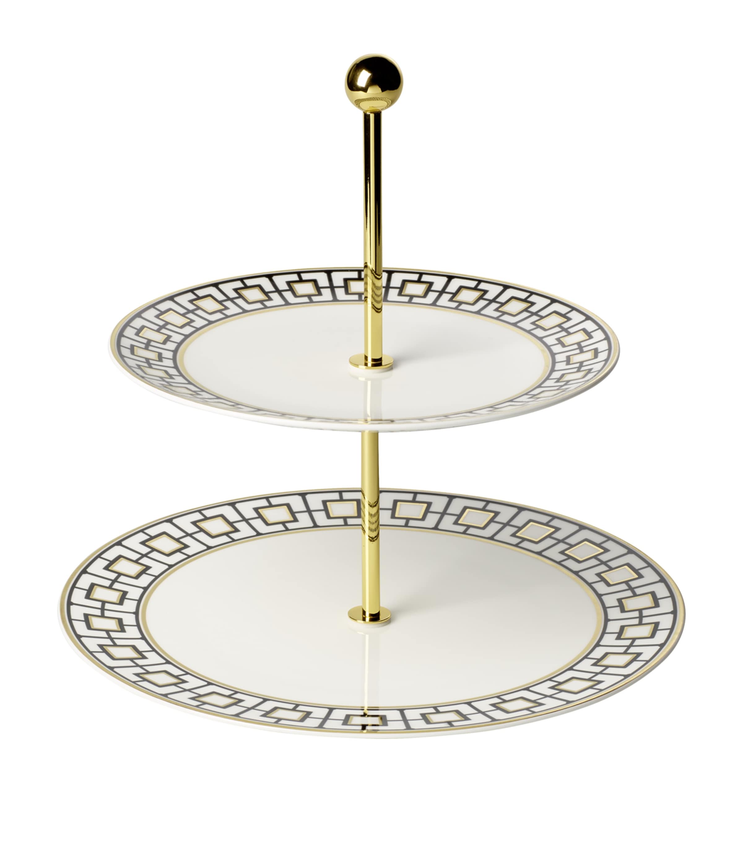 Villeroy & Boch Metrochic Gifts Porcelain Cake Stand 27cm In Black