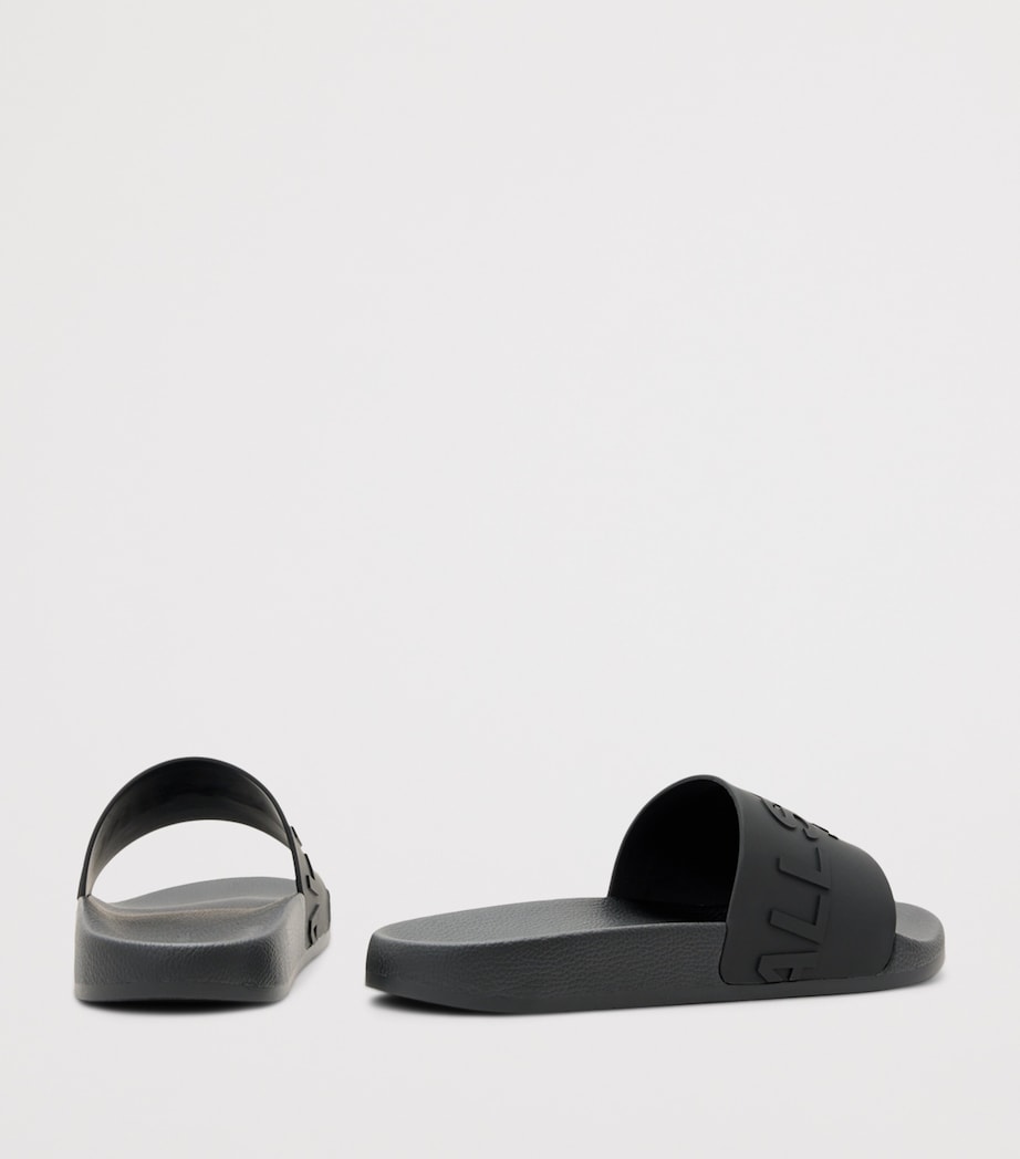 AllSaints Rubber Biggy Slides Black Image 6