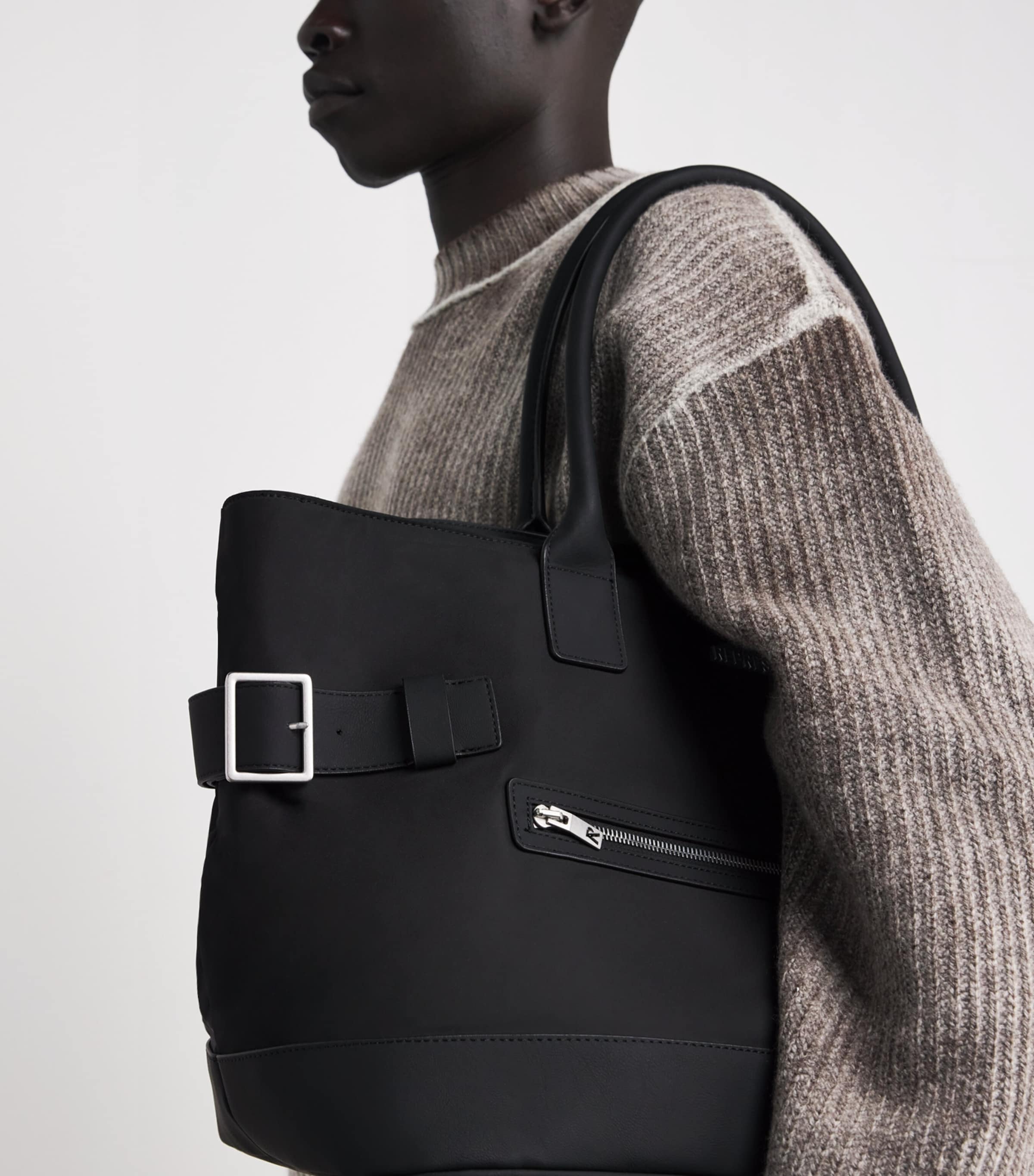 Nylon Tote Bag BLACK Image 2