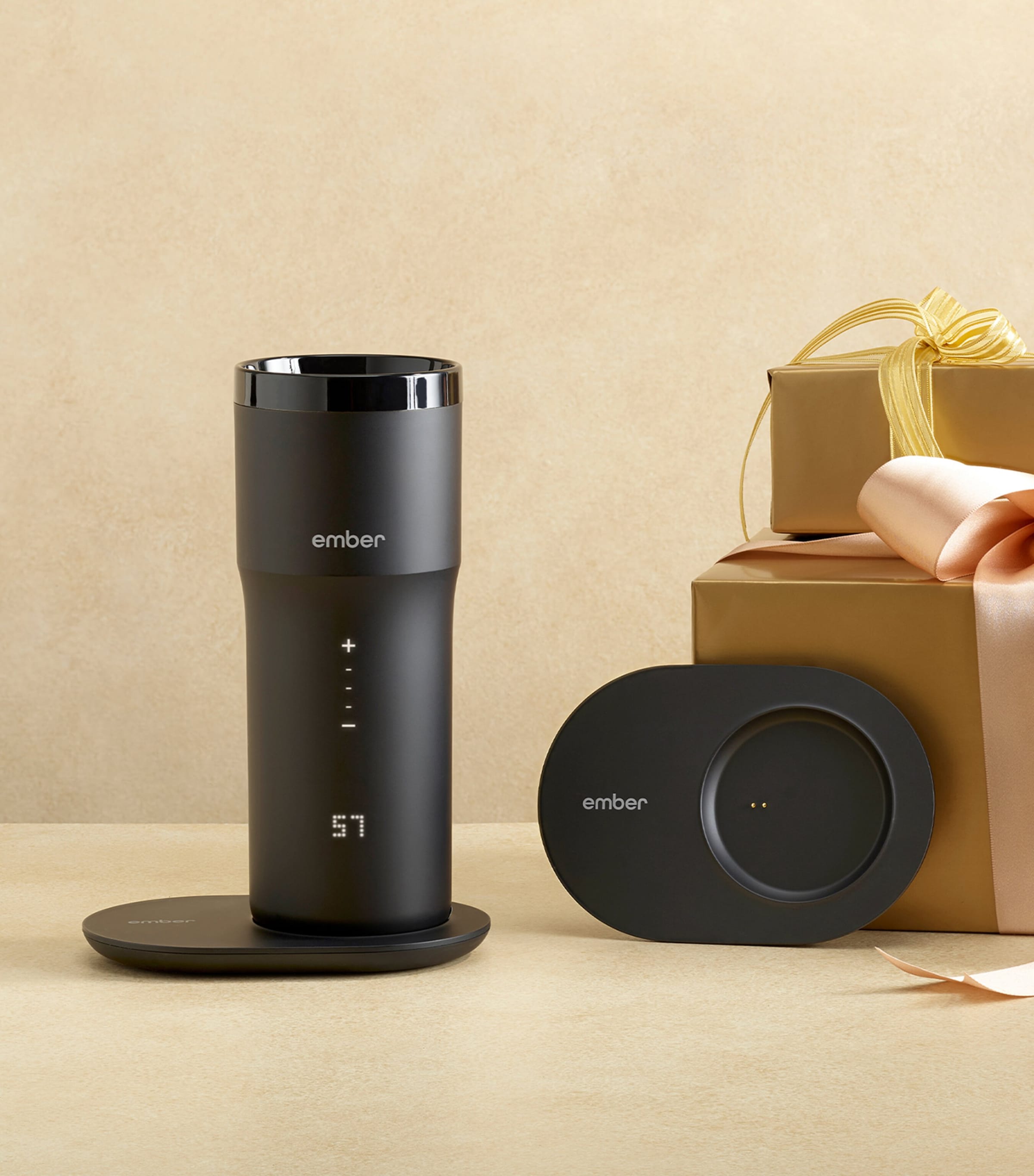 Travel Mug Charging Coaster BLACK Image 2