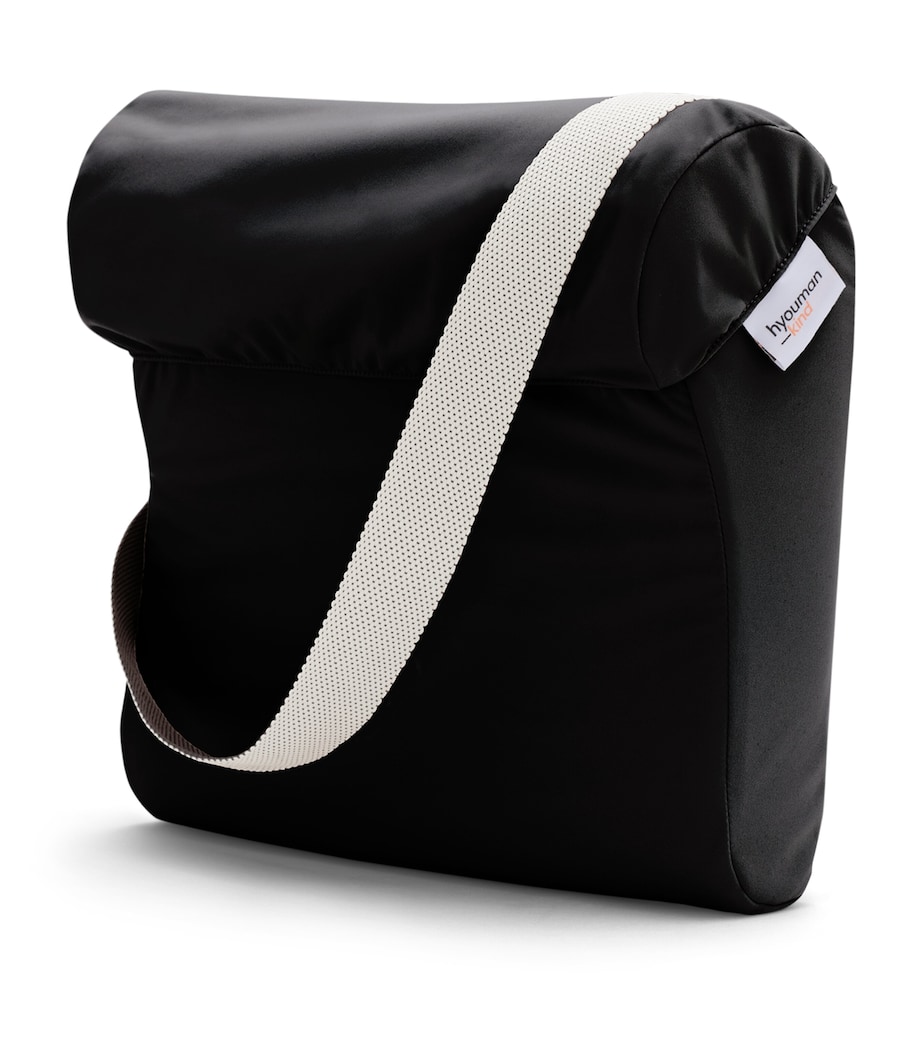 Go Pillow with Silk Pillowcase (34cm x 32cm) BLACK Image 3