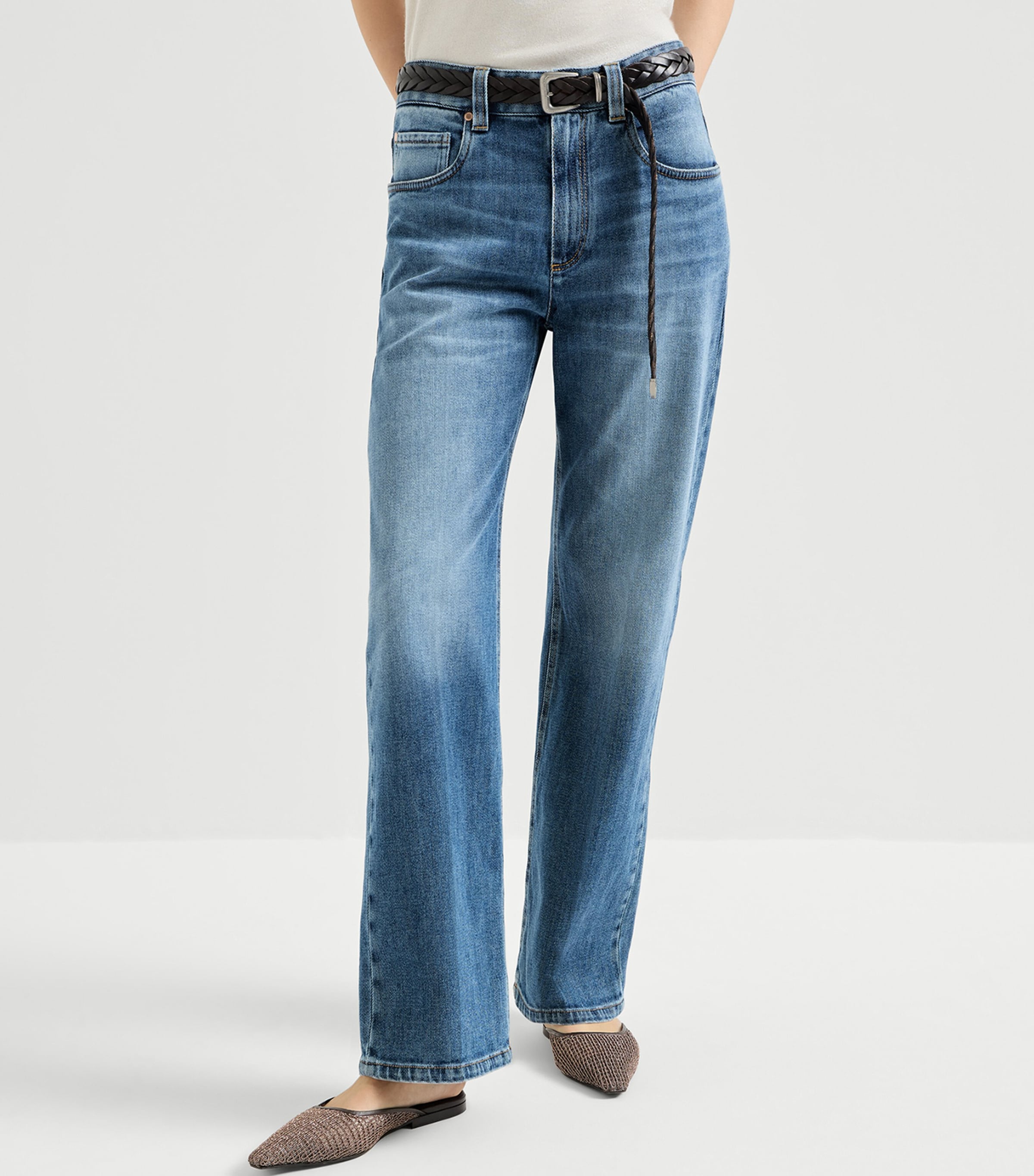Brunello Cucinelli Womens Straight Jeans Image 3