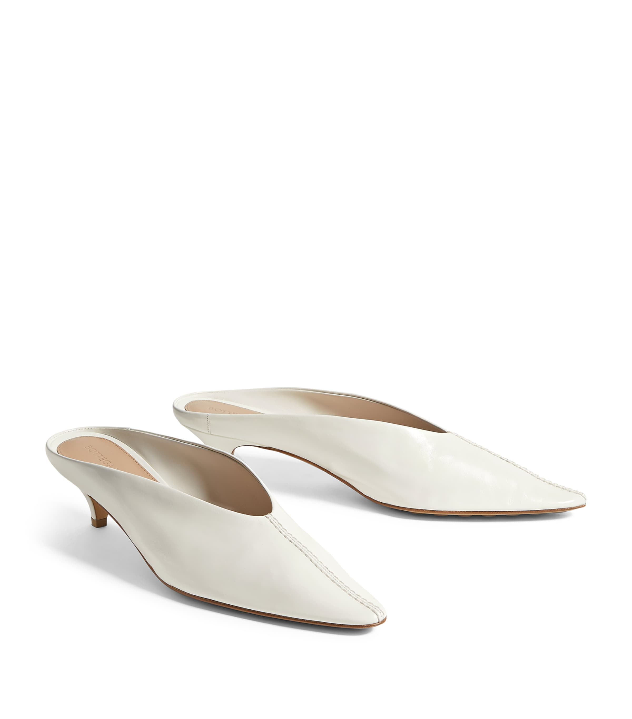 Bottega Veneta Leather Vesta Mules 40