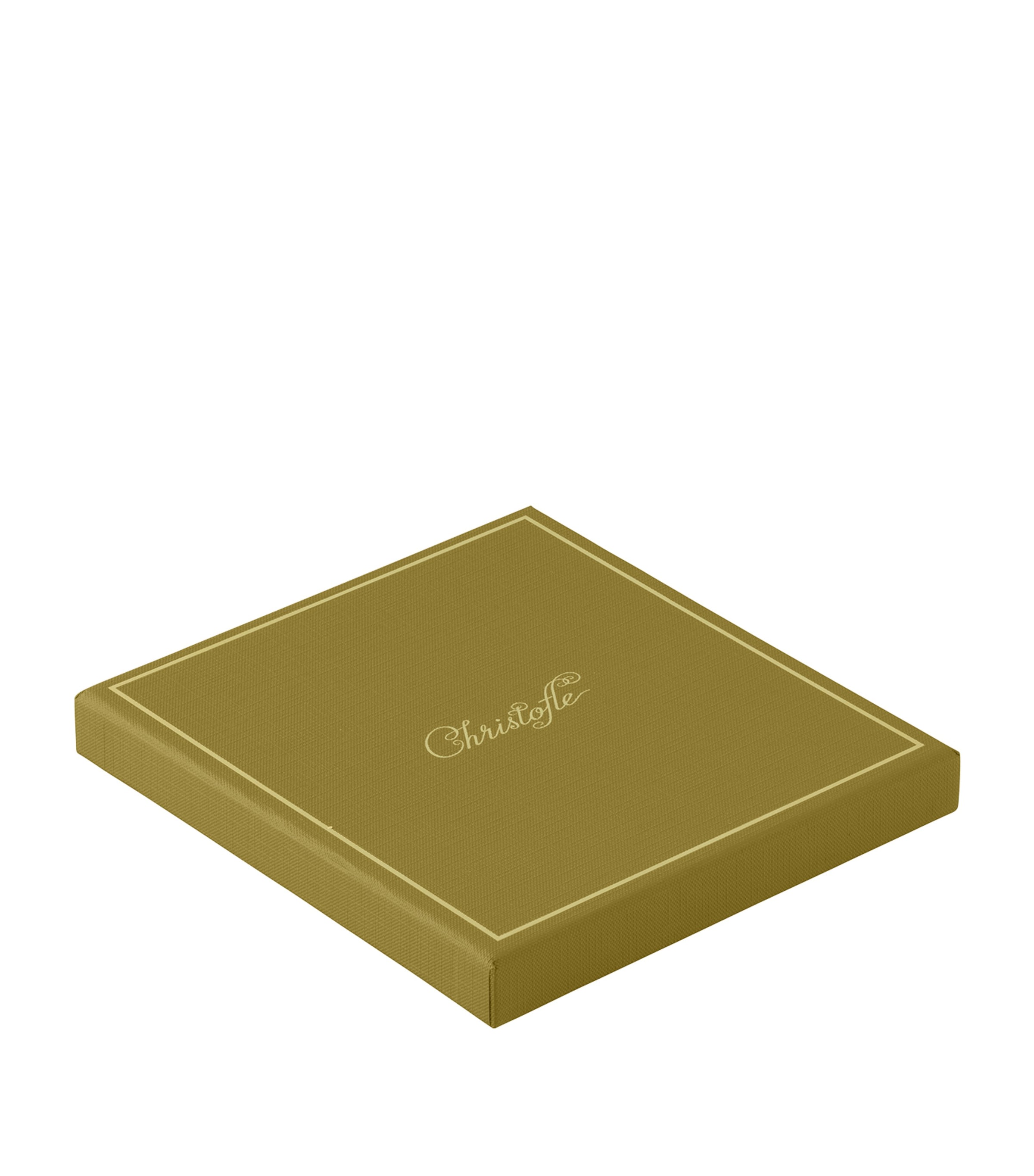 Leather-Trim Club Square Tray (16cm) SILVER Image 5