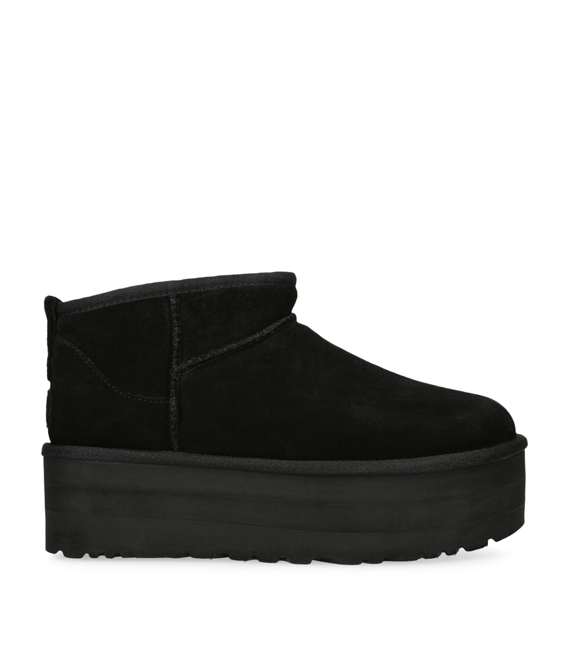 Shop Ugg Classic Ultra Mini Platform Boots 50 In Black