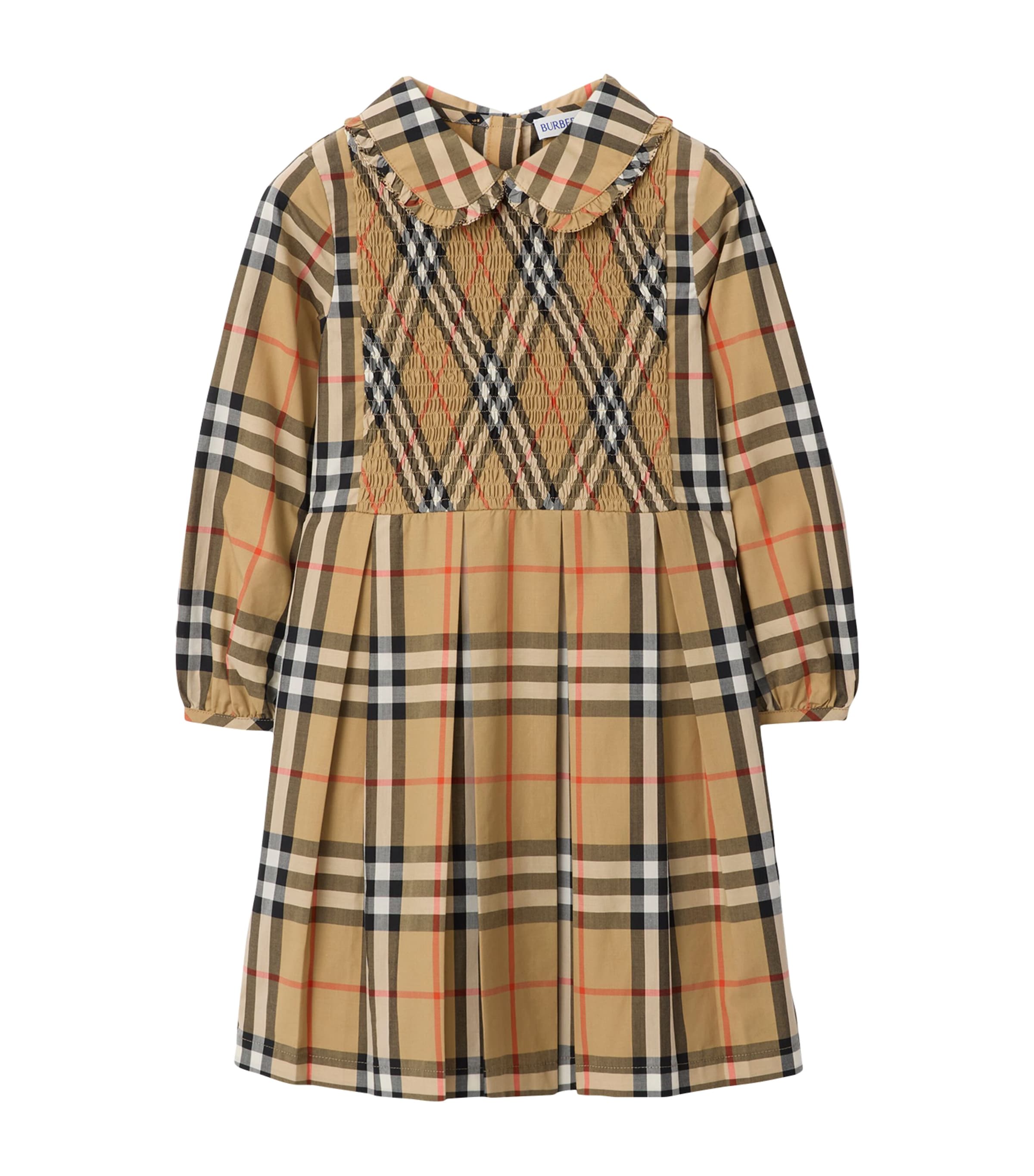 Cotton Check Smocked Dress (3-12 Years)