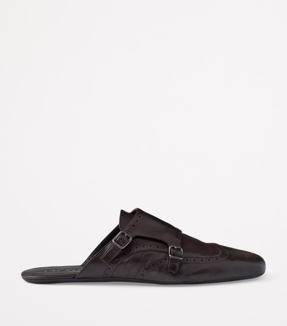 Calfskin Monk-Strap Mules F0192 Image 2
