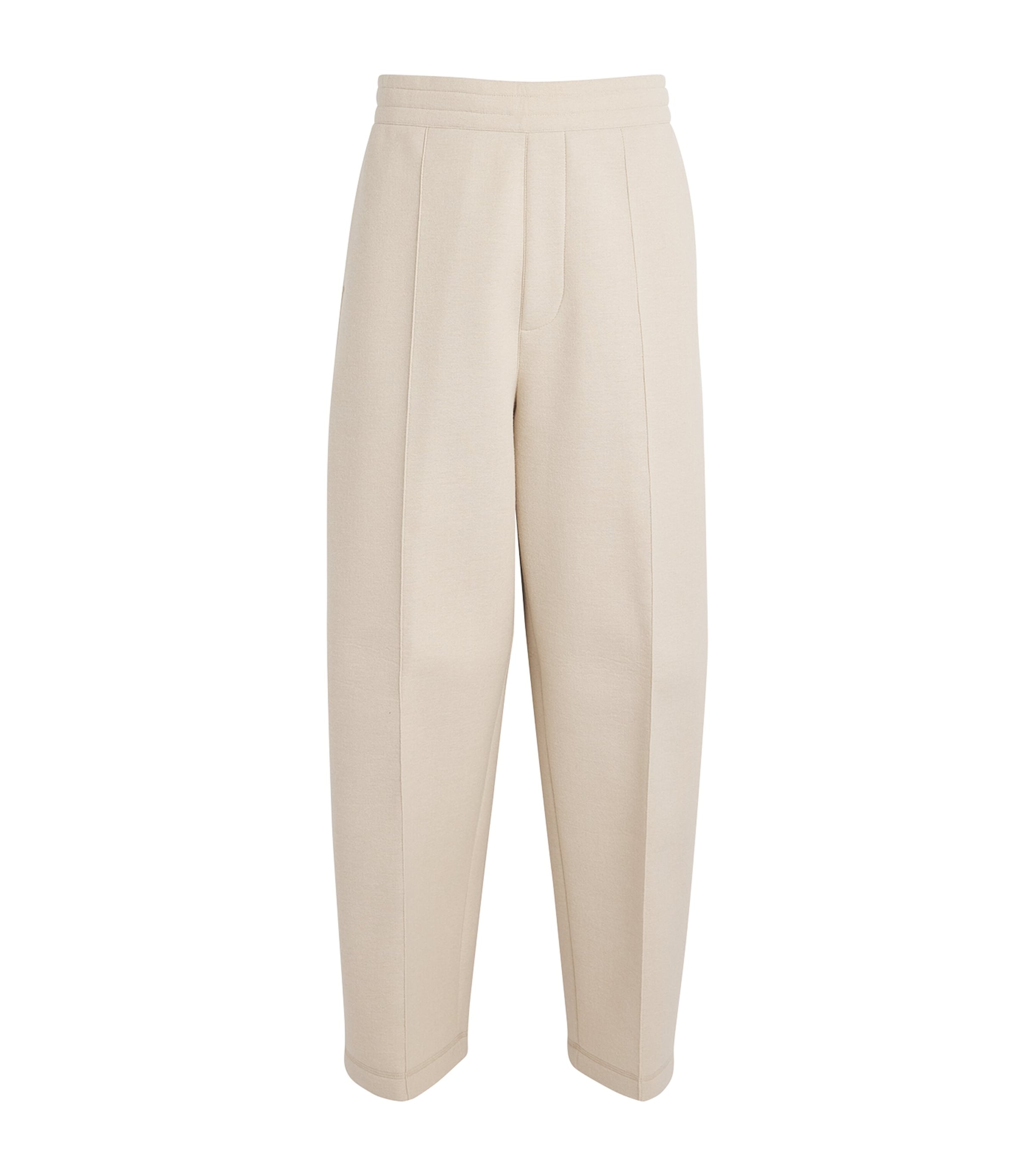 Ami Alexandre Mattiussi Twill Wide-leg Sweatpants In Neutral