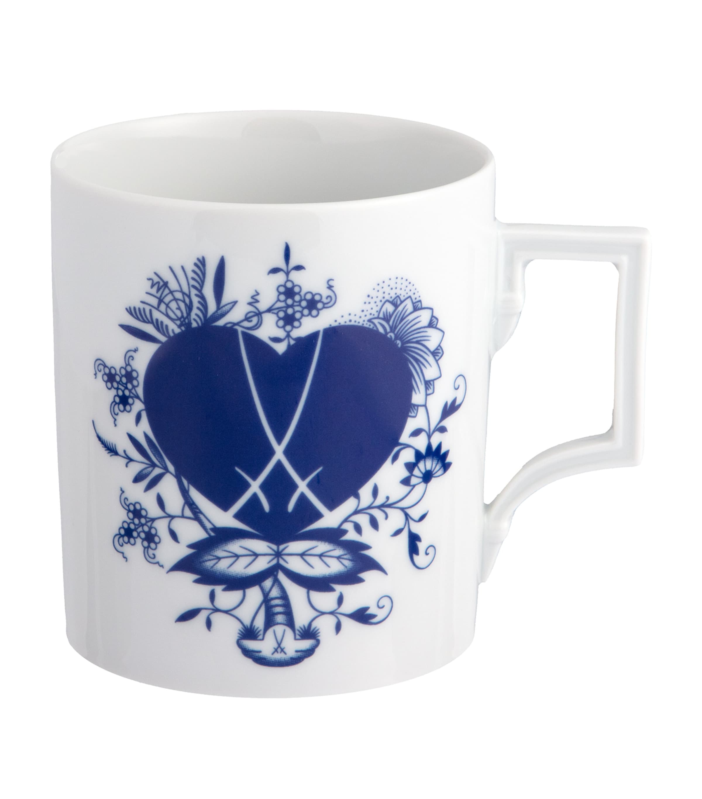 Meissen Porcelain Blue Passion Mug