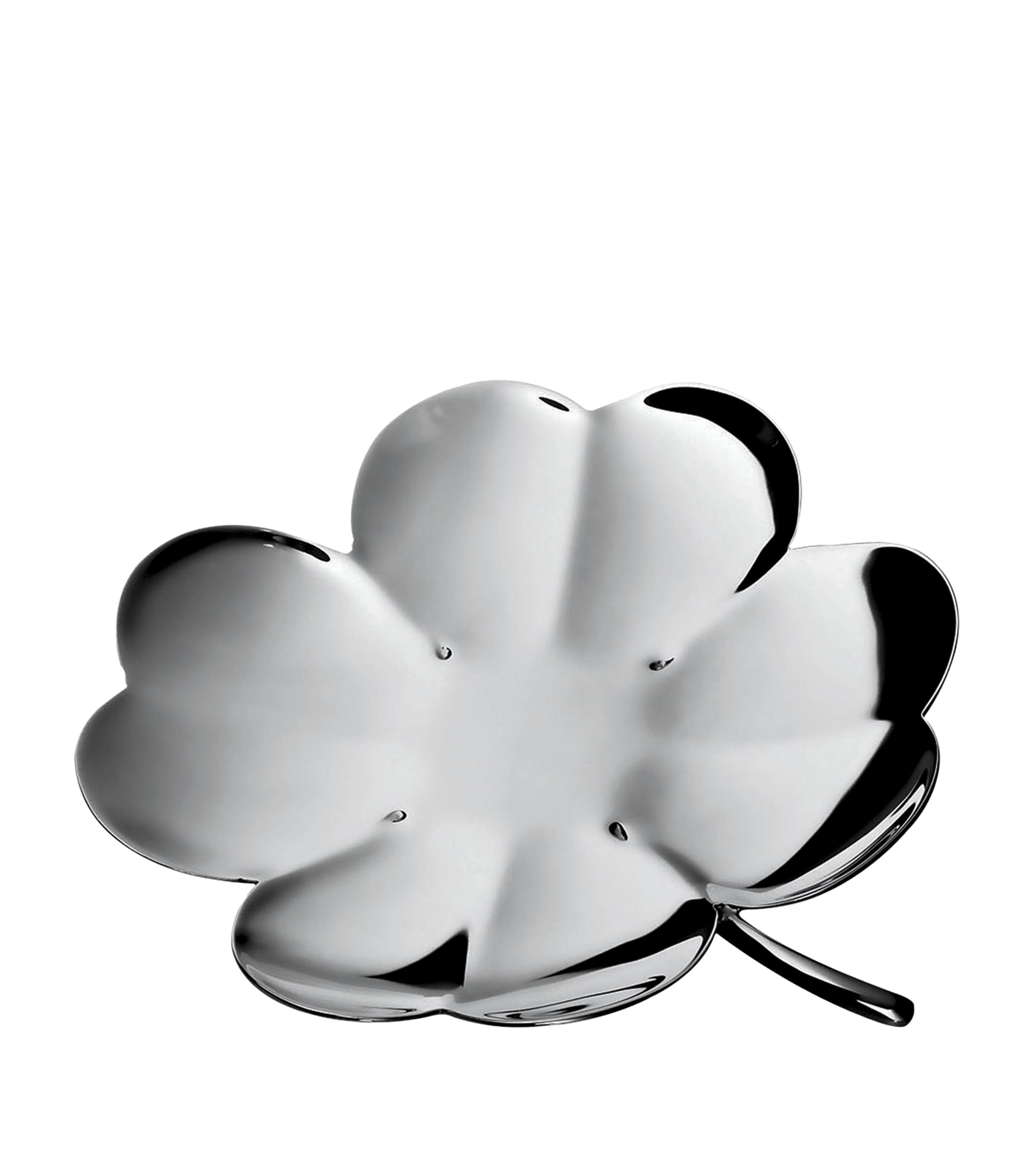 Silver-Plated Four-Leaf Clover Trèfle Dish (11cm) SILVER Image 1