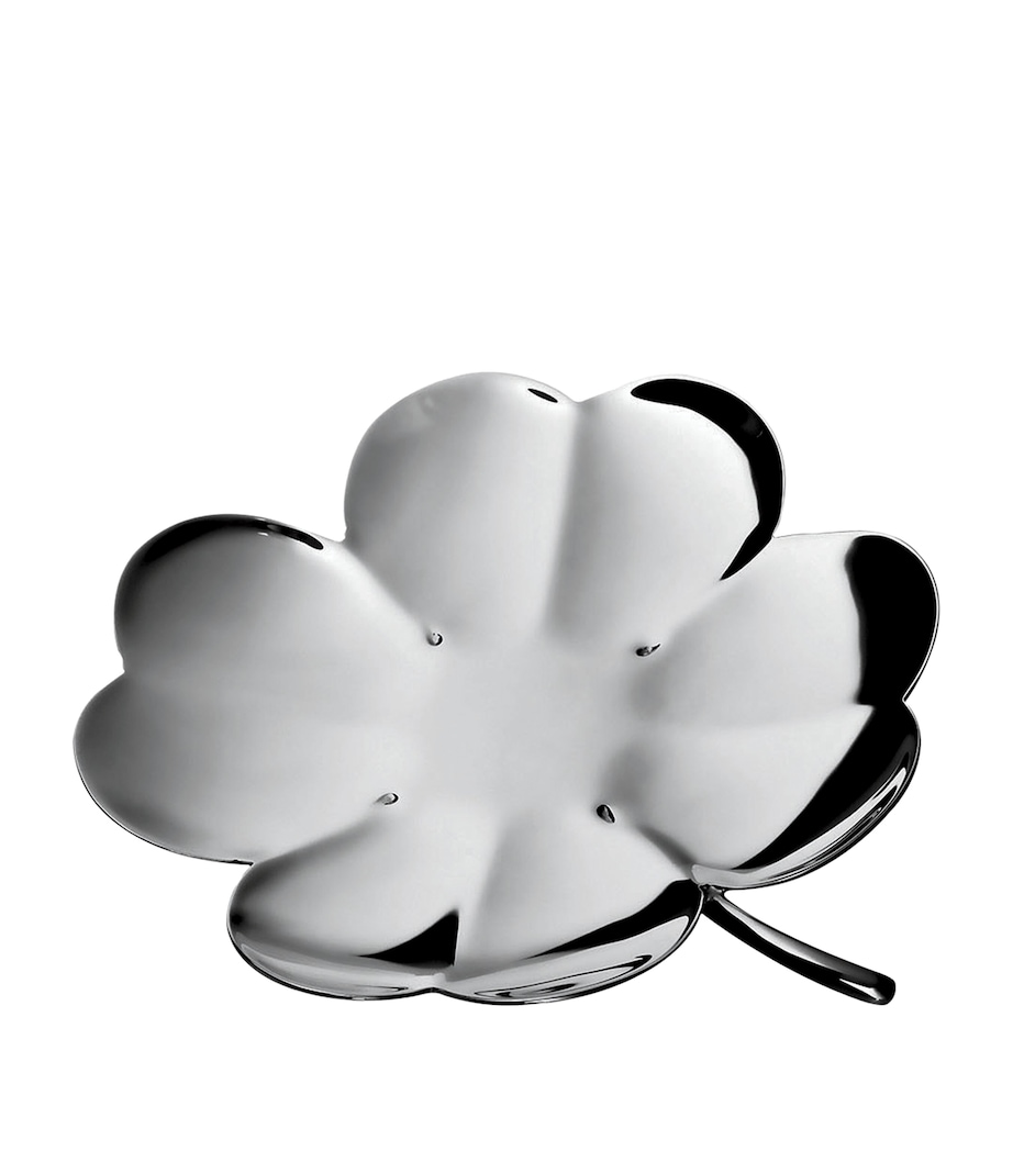 Silver-Plated Four-Leaf Clover Trèfle Dish (11cm) SILVER Image 1