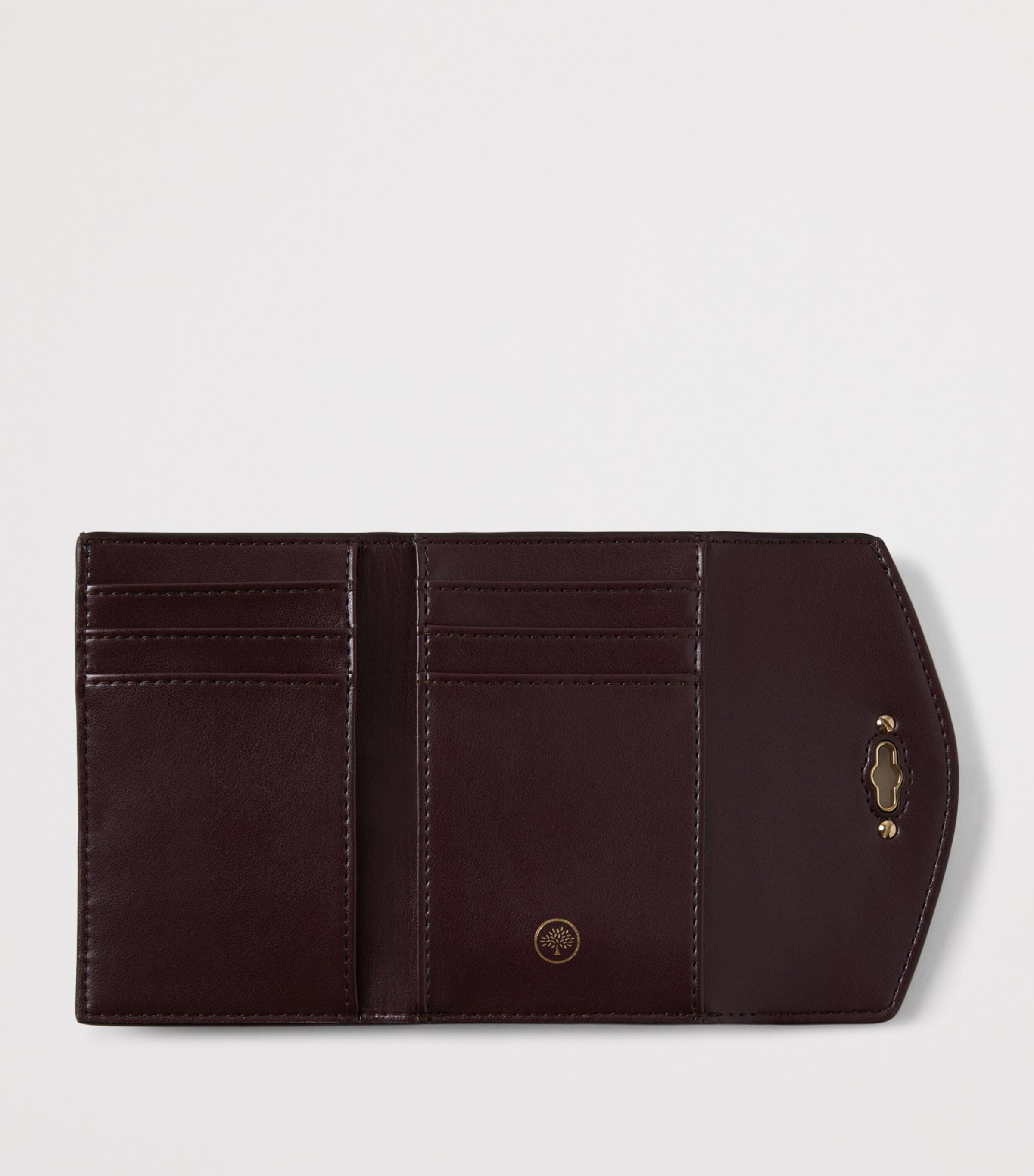Mulberry Leather Darley Folded Wallet Brighton Blue Image 2