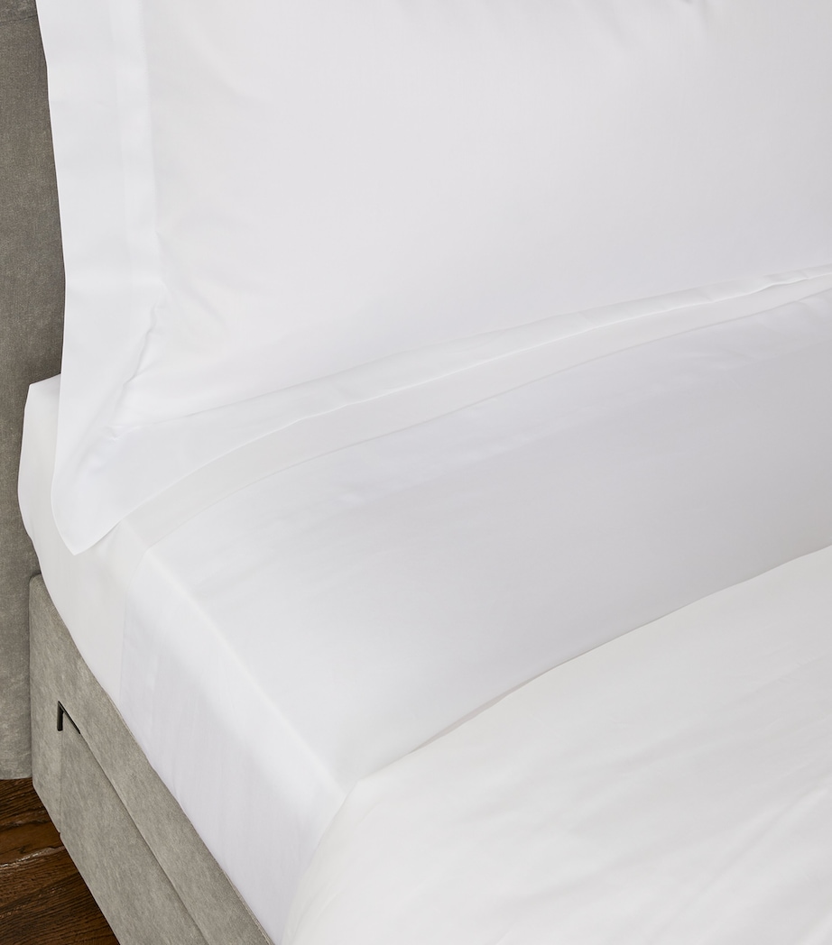 Amanda Super King Fitted Sheet (180cm x 200cm) WHITE 100 Image 6