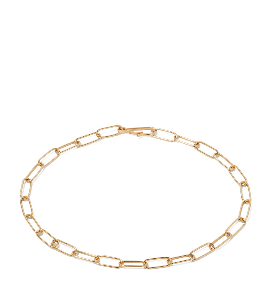 Yellow Gold Mini Cable Chain Bracelet (18cm) YELLOW GOLD Image 1