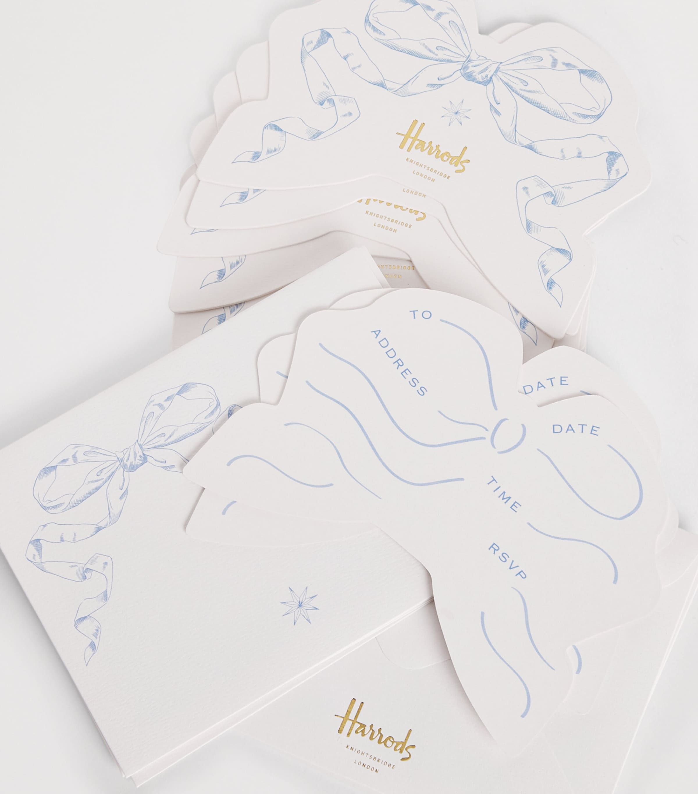 Bow Party Invitations (Pack of 8) MULTI Image 2