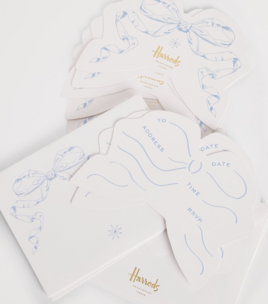 Bow Party Invitations (Pack of 8) MULTI Image 2