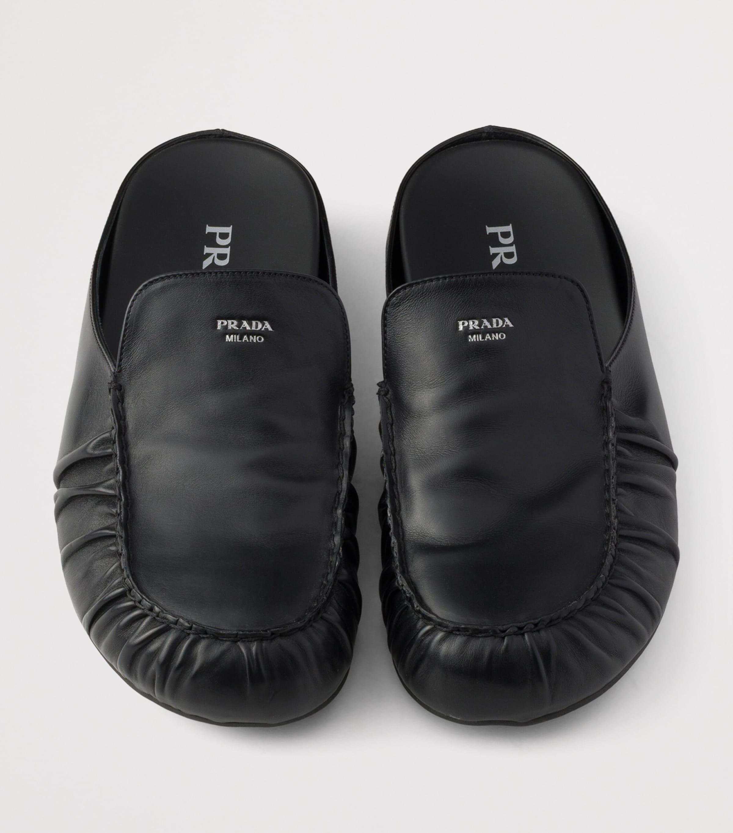 Prada Leather Mules Image 3