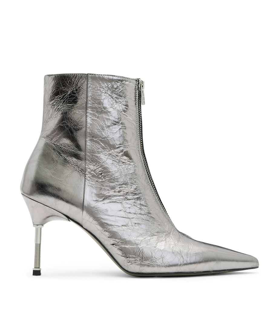 Metallic Leather Natasha Boot 52 GUNMETAL GREY Image 1