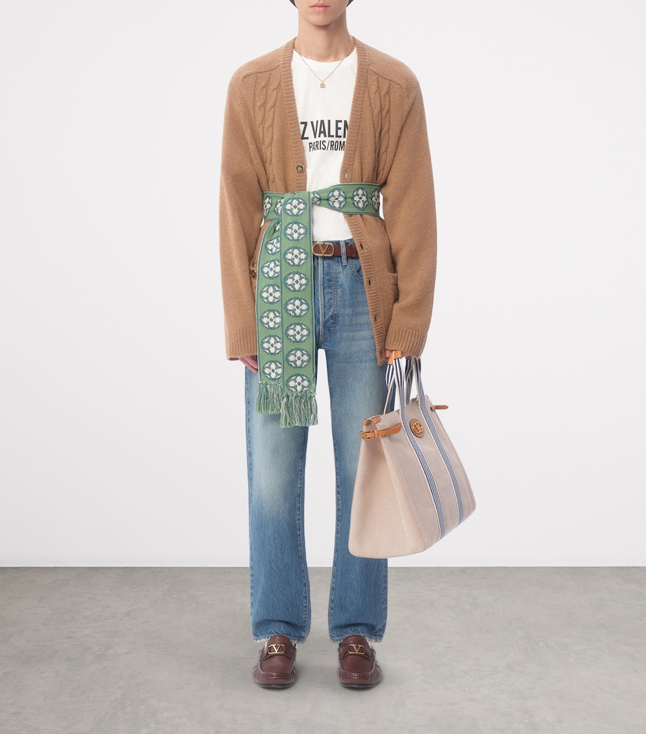 Valentino Garavani Mens Wide-Leg Jeans Image 7